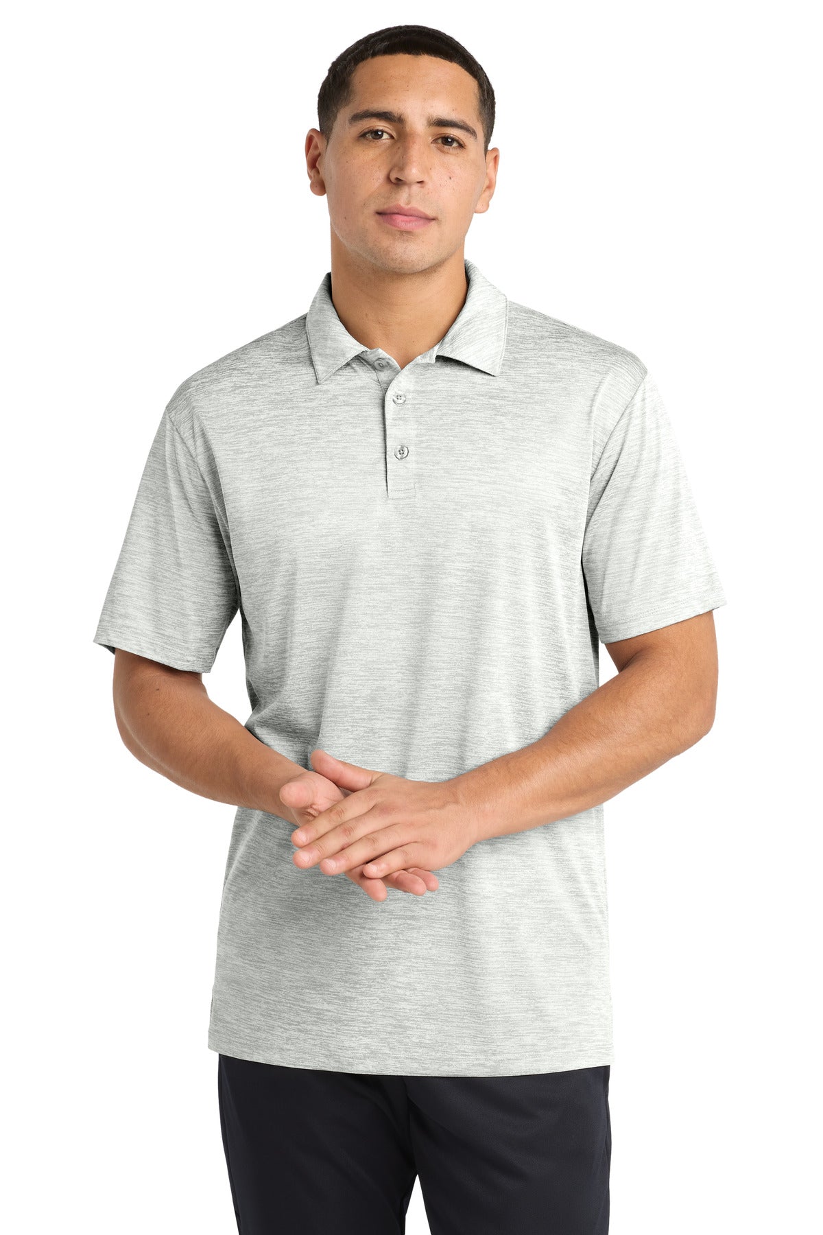 Custom Embroidery or DTF Print - Sport-Tek ® PosiCharge ® Electric Heather Polo. ST590