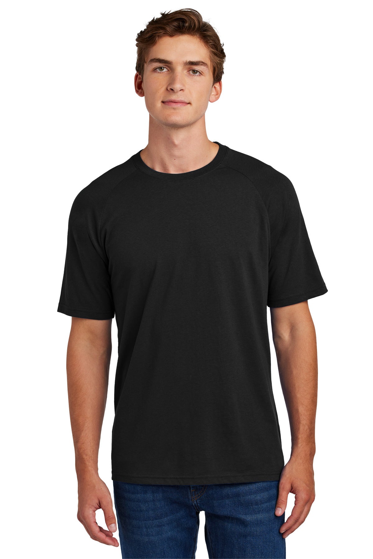 Custom Embroidery or DTF Print - Sport-Tek ® Halftime Raglan Tee ST6040