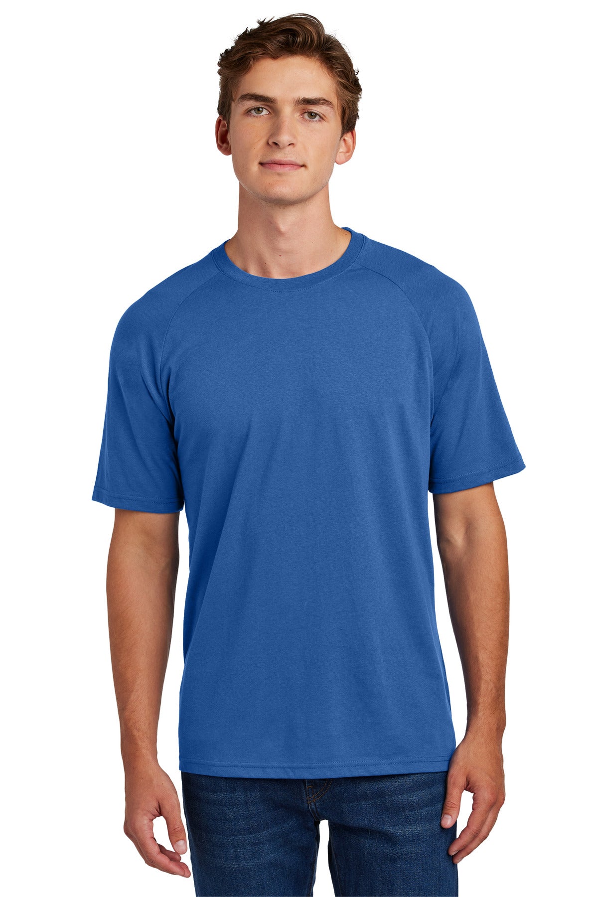 Custom Embroidery or DTF Print - Sport-Tek ® Halftime Raglan Tee ST6040