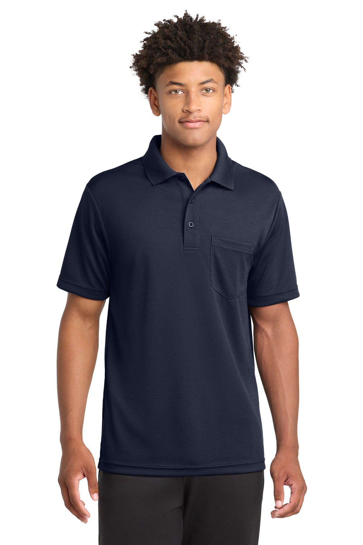 Custom Embroidery or DTF Print - Sport-Tek ® PosiCharge ® RacerMesh ® Pocket Polo. ST640P