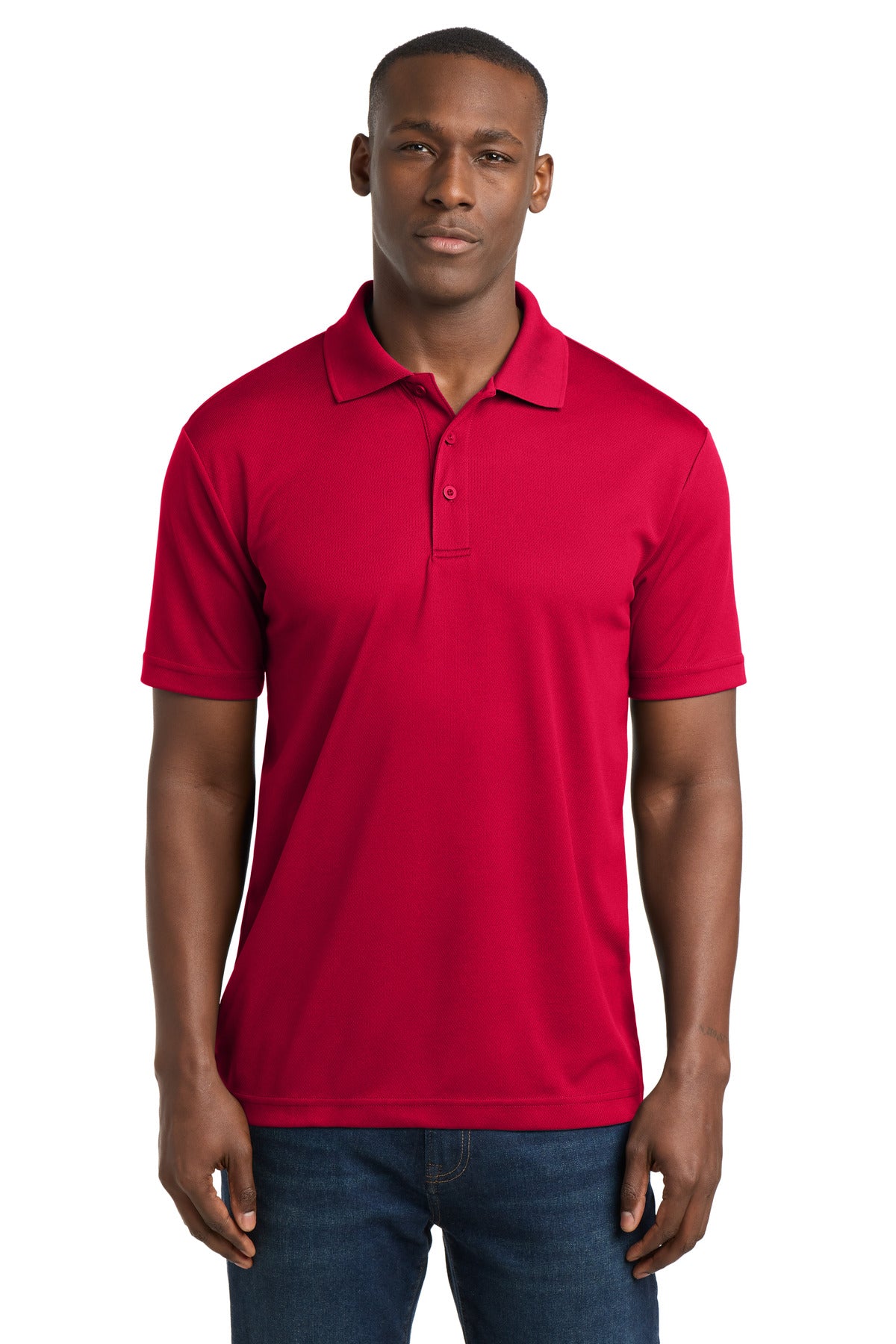 Custom Embroidery or DTF Print - Sport-Tek ® PosiCharge ® RacerMesh ® Polo. ST640