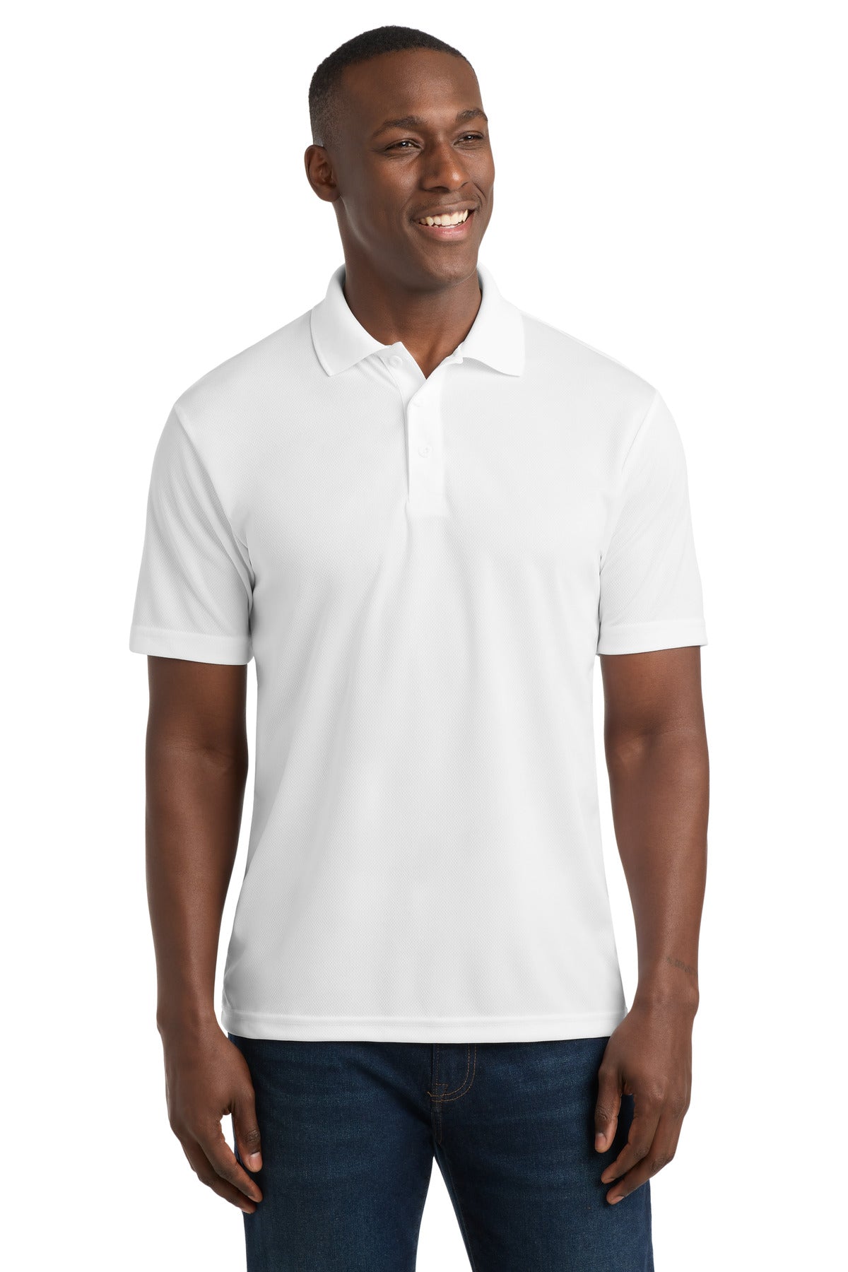Custom Embroidery or DTF Print - Sport-Tek ® PosiCharge ® RacerMesh ® Polo. ST640