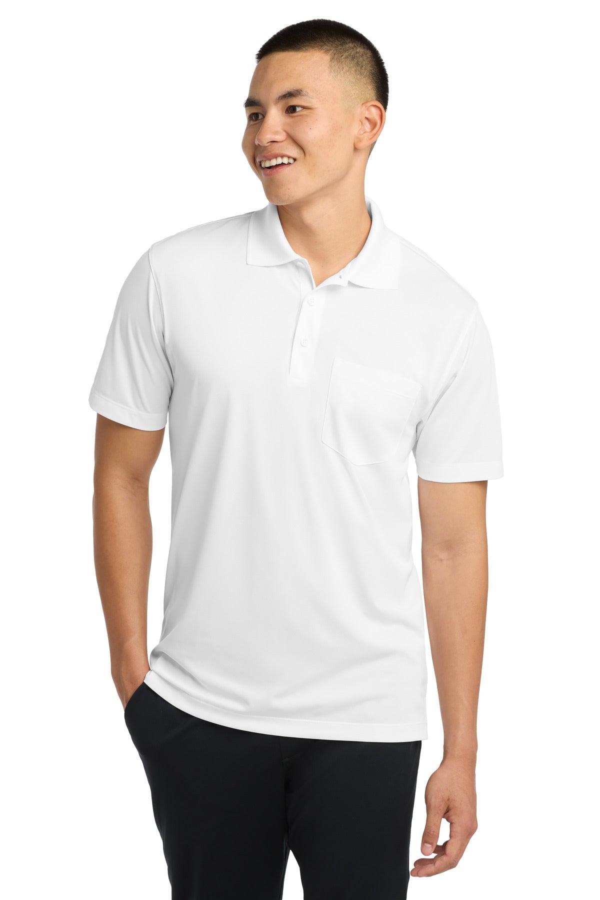 Custom Embroidery or DTF Print - Sport-Tek ® Micropique Sport-Wick ® Pocket Polo. ST651