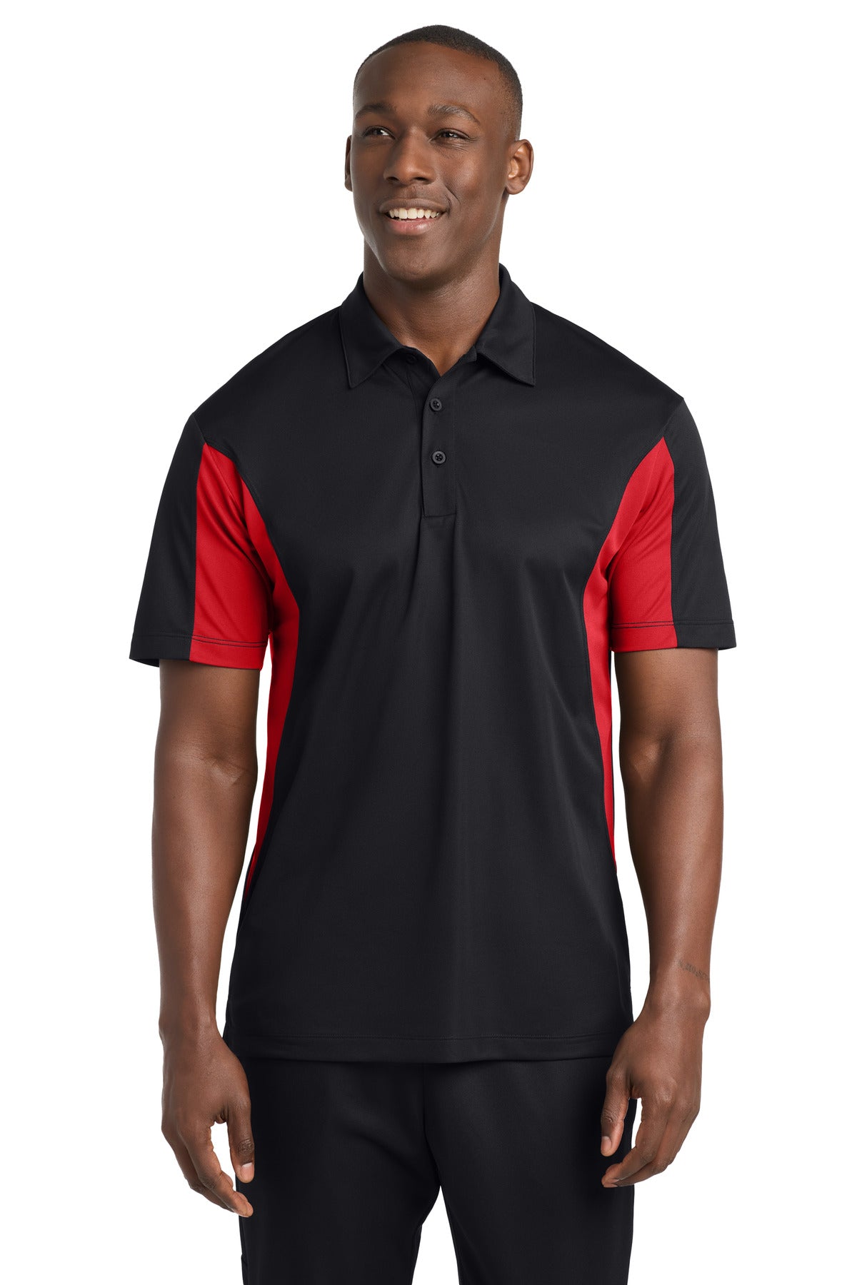 Custom Embroidery or DTF Print - Sport-Tek ® Side Blocked Micropique Sport-Wick ® Polo. ST655
