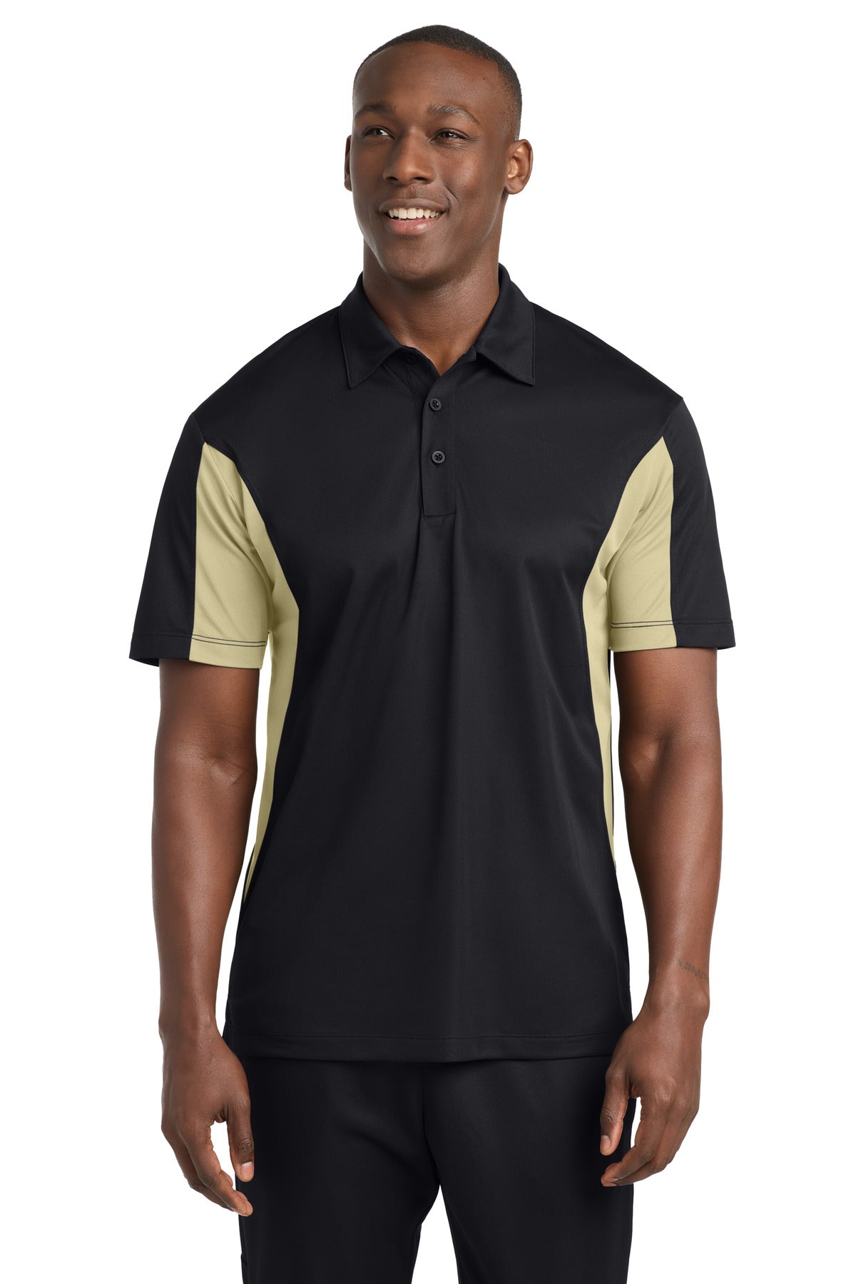 Custom Embroidery or DTF Print - Sport-Tek ® Side Blocked Micropique Sport-Wick ® Polo. ST655