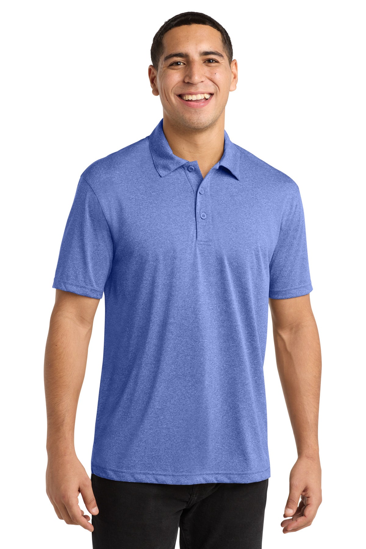 Custom Embroidery or DTF Print - Sport-Tek ® Heather Contender™ Polo. ST660
