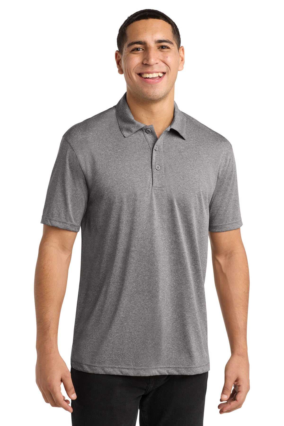 Custom Embroidery or DTF Print - Sport-Tek ® Heather Contender™ Polo. ST660