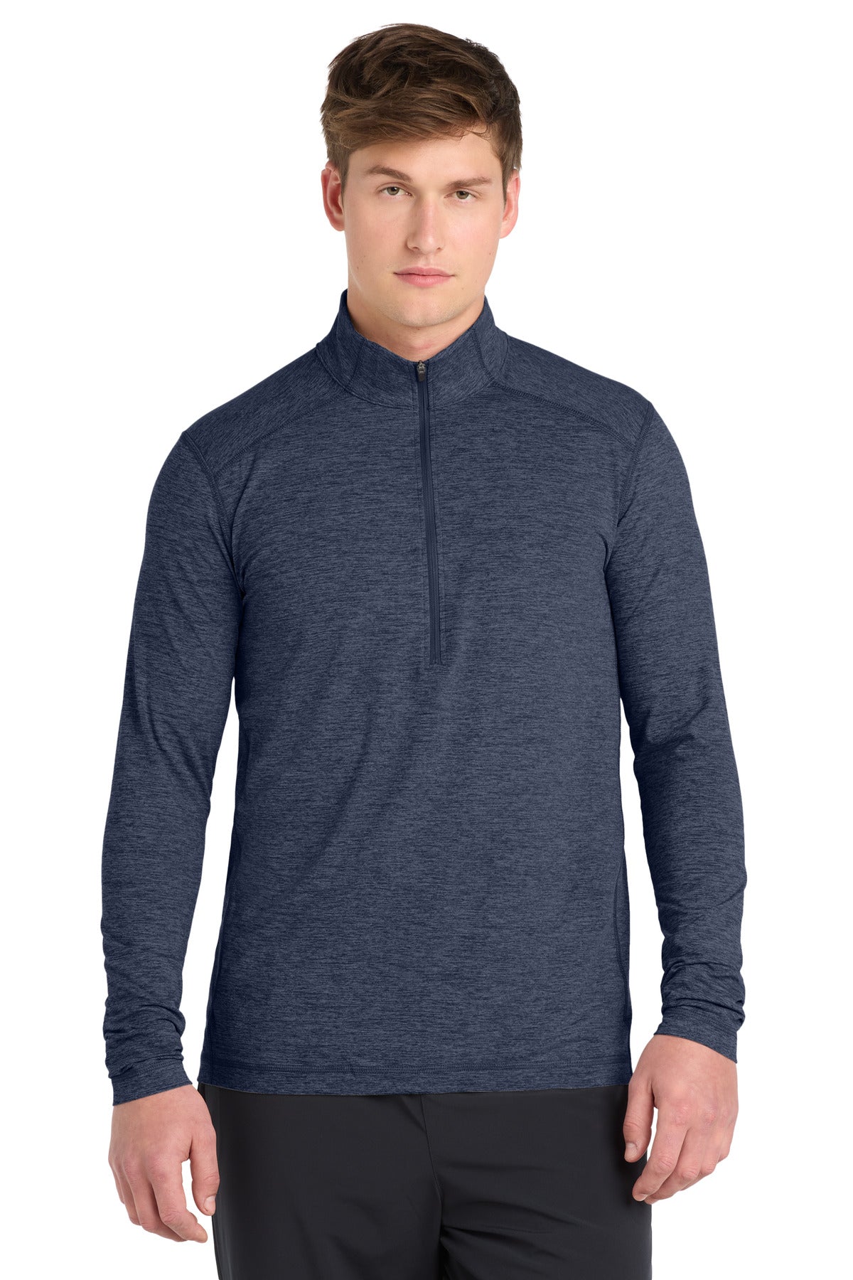 Custom Embroidered or DTF Print on Sport-Tek ® Exchange 1.5 Long Sleeve 1/2-Zip. ST711