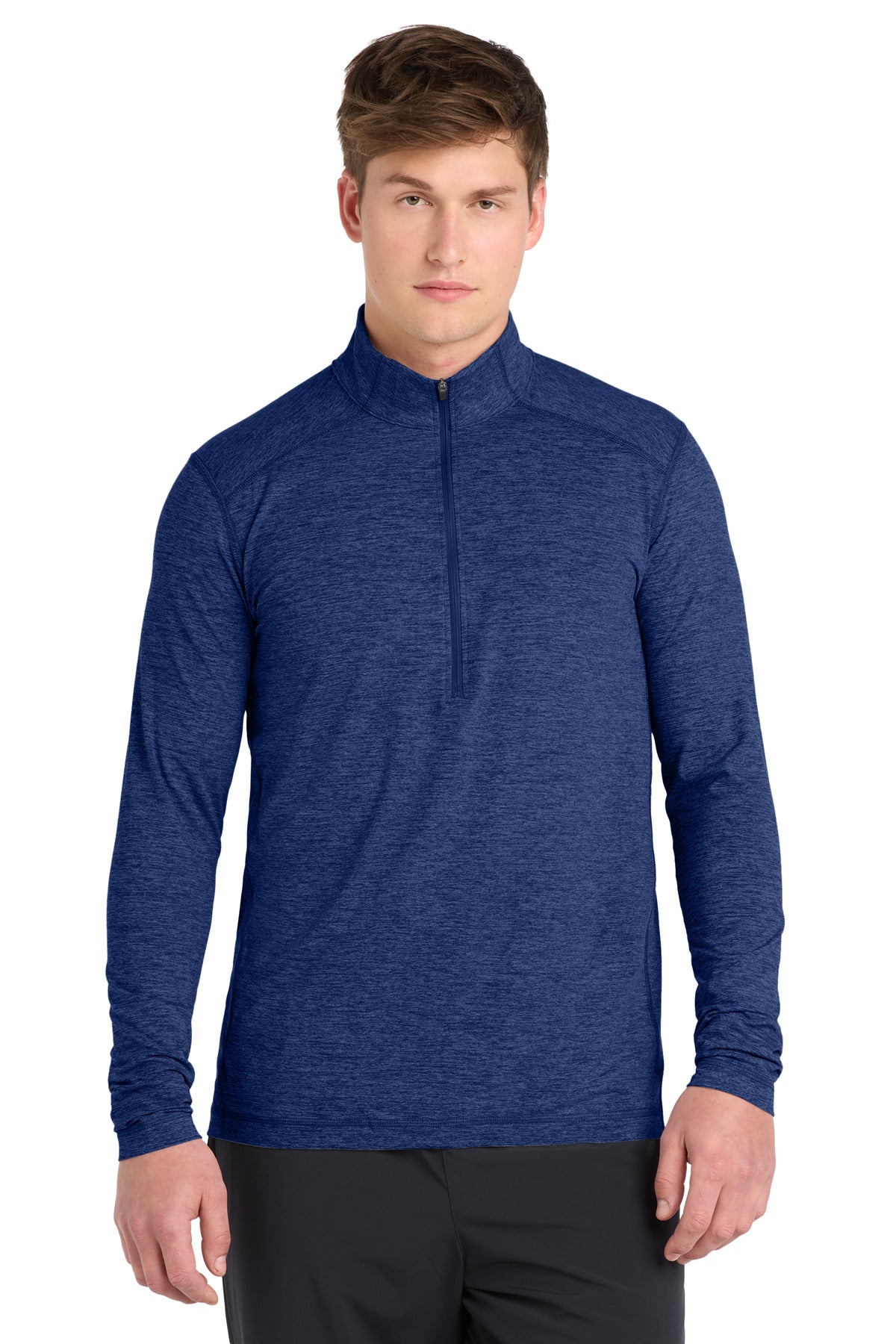 Custom Embroidered or DTF Print on Sport-Tek ® Exchange 1.5 Long Sleeve 1/2-Zip. ST711