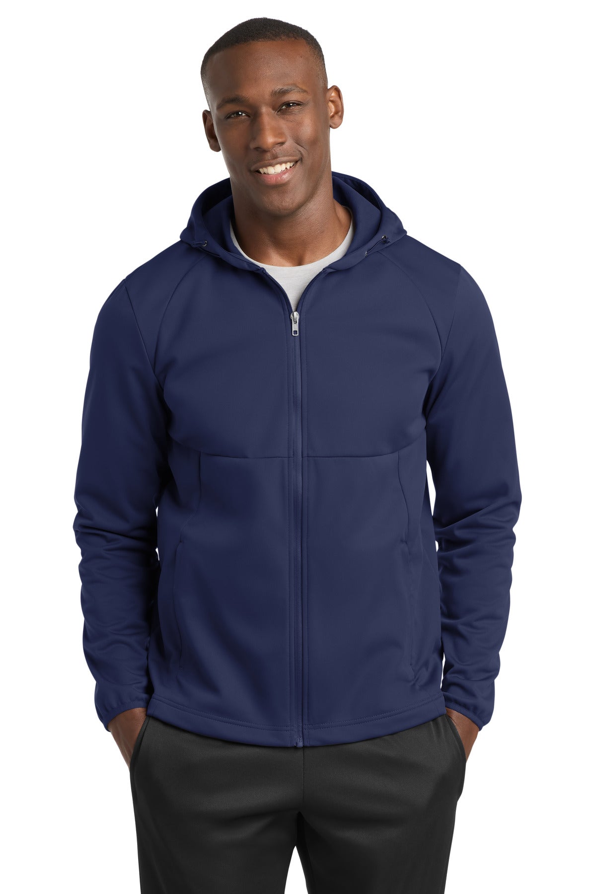 Custom Embroidery or DTF Print - Sport-Tek ® Hooded Soft Shell Jacket ST980