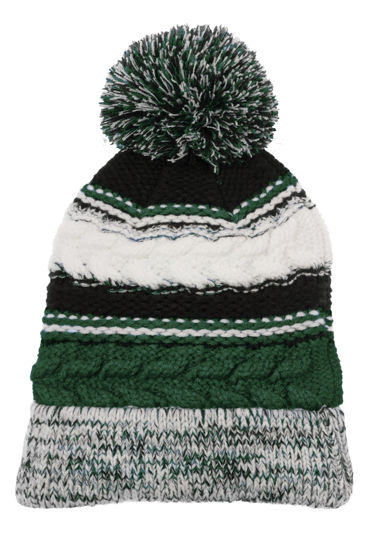 Custom Embroidery or DTF Print - Sport-Tek ® Pom Pom Team Beanie. STC21
