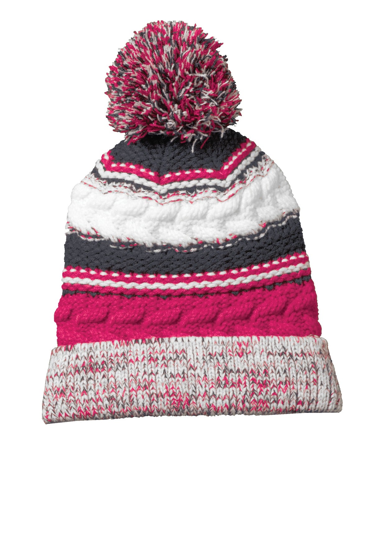 Custom Embroidery or DTF Print - Sport-Tek ® Pom Pom Team Beanie. STC21