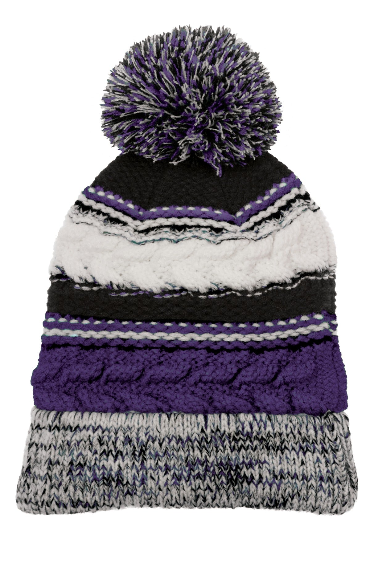 Custom Embroidery or DTF Print - Sport-Tek ® Pom Pom Team Beanie. STC21