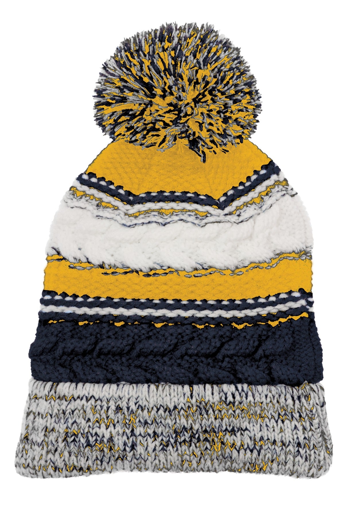 Custom Embroidery or DTF Print - Sport-Tek ® Pom Pom Team Beanie. STC21