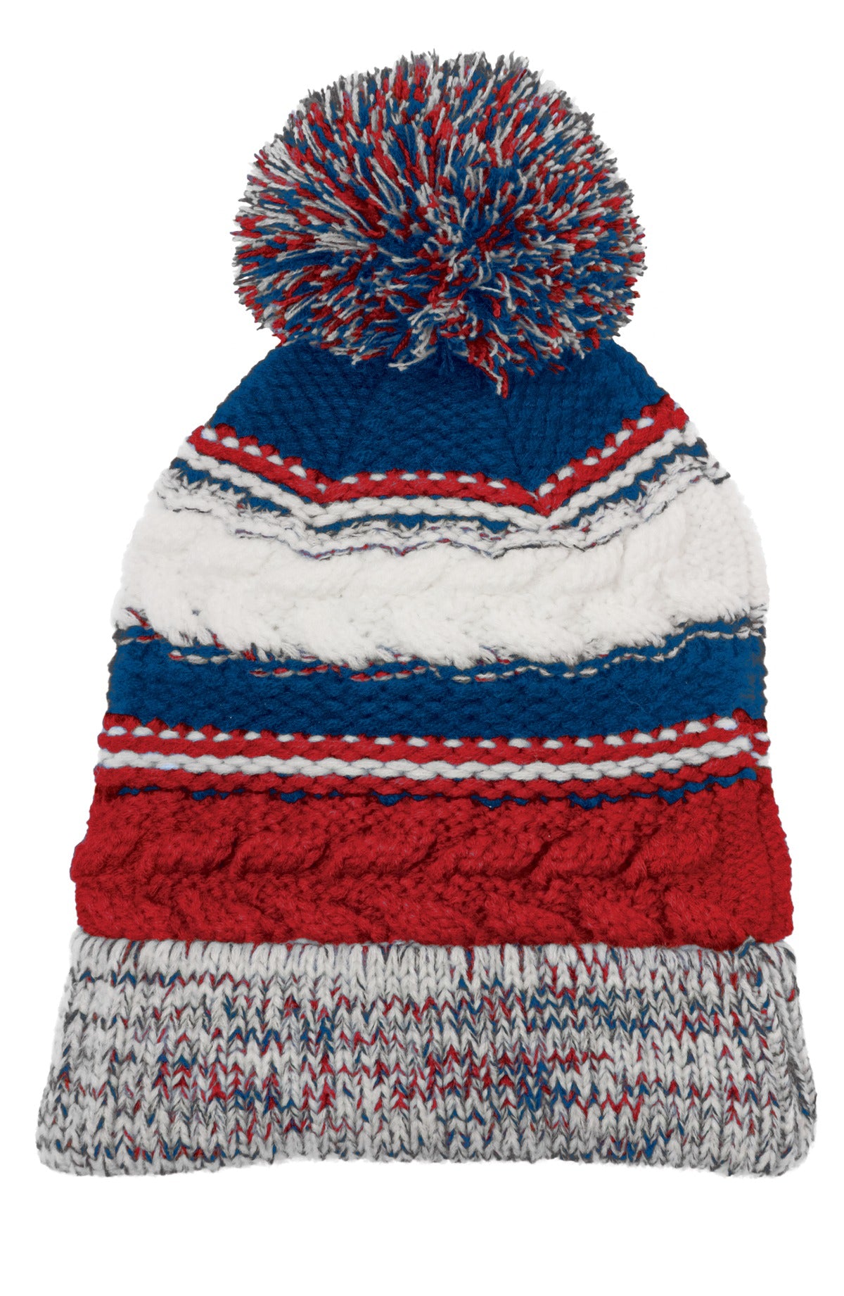 Custom Embroidery or DTF Print - Sport-Tek ® Pom Pom Team Beanie. STC21