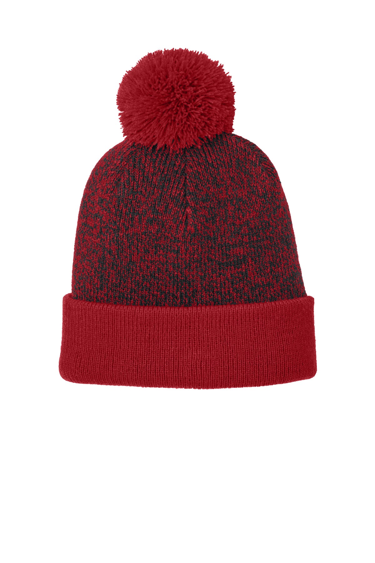 Custom Embroidery or DTF Print - Sport-Tek ® Halftime Heather Pom Beanie STC68