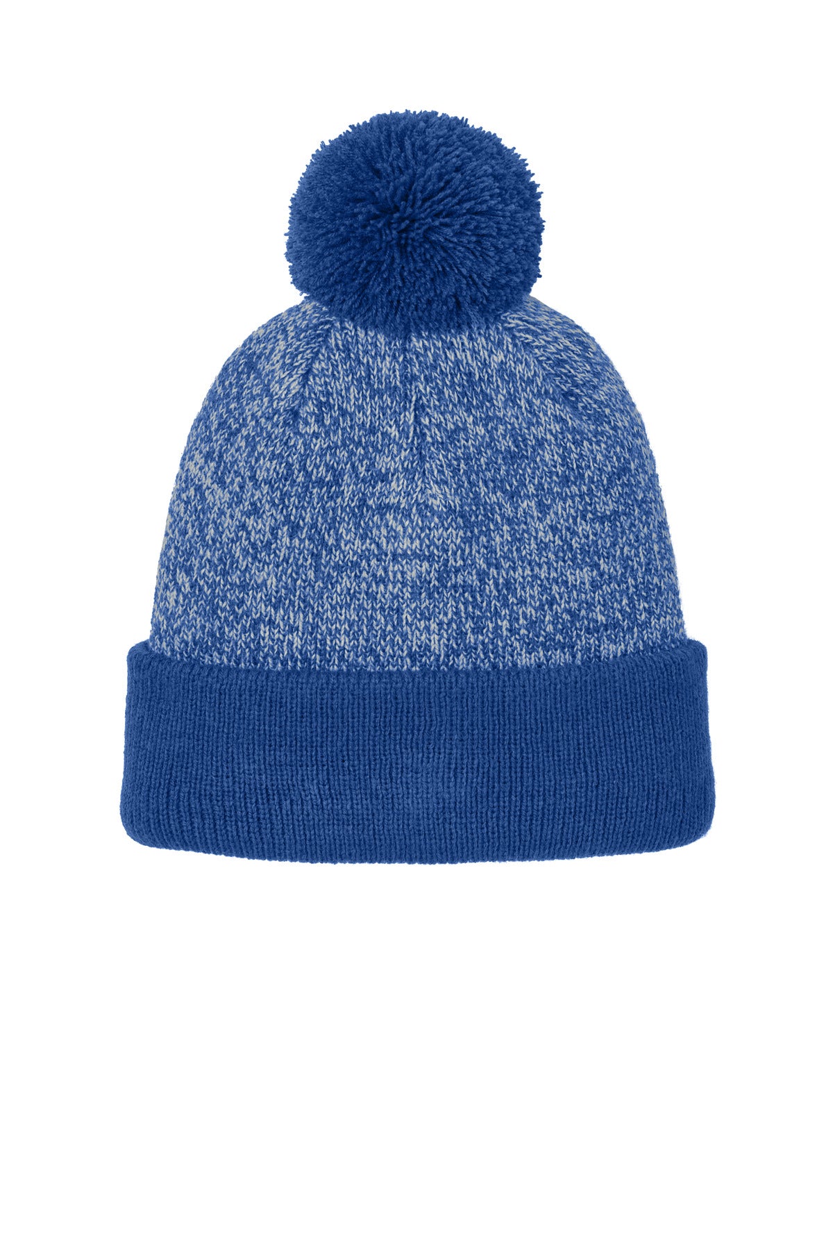 Custom Embroidery or DTF Print - Sport-Tek ® Halftime Heather Pom Beanie STC68
