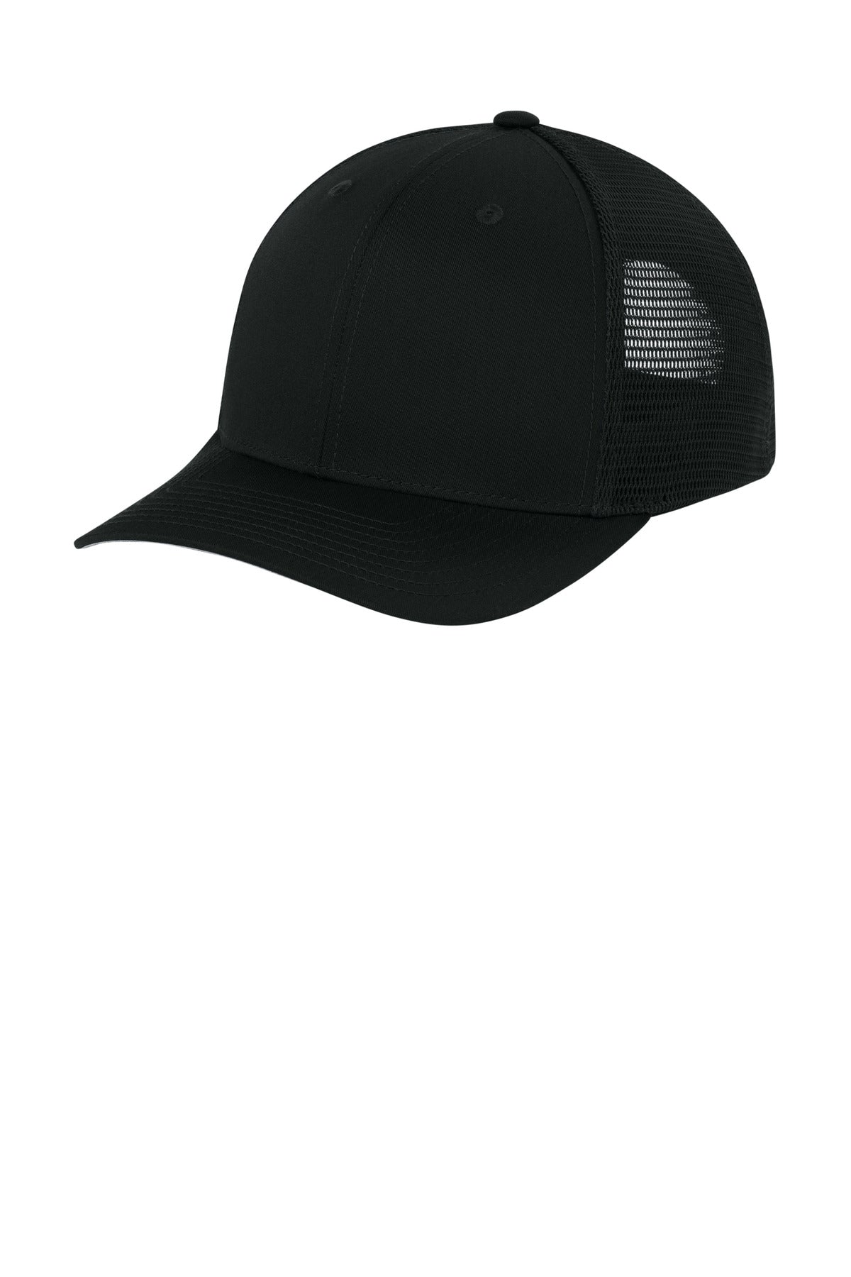Custom Embroidery or DTF Print - Sport-Tek ® Stretch-Tek Snapback Trucker Cap STC74