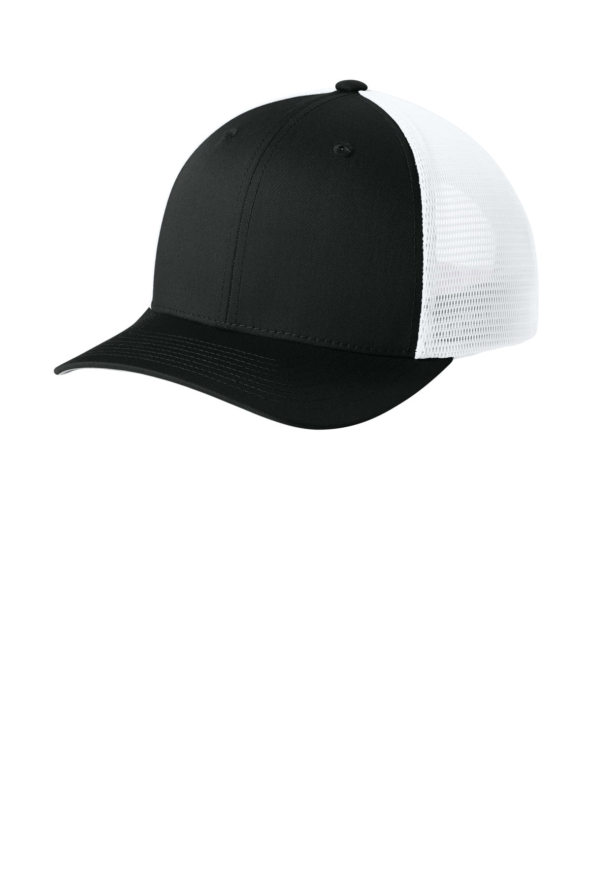 Custom Embroidery or DTF Print - Sport-Tek ® Stretch-Tek Snapback Trucker Cap STC74