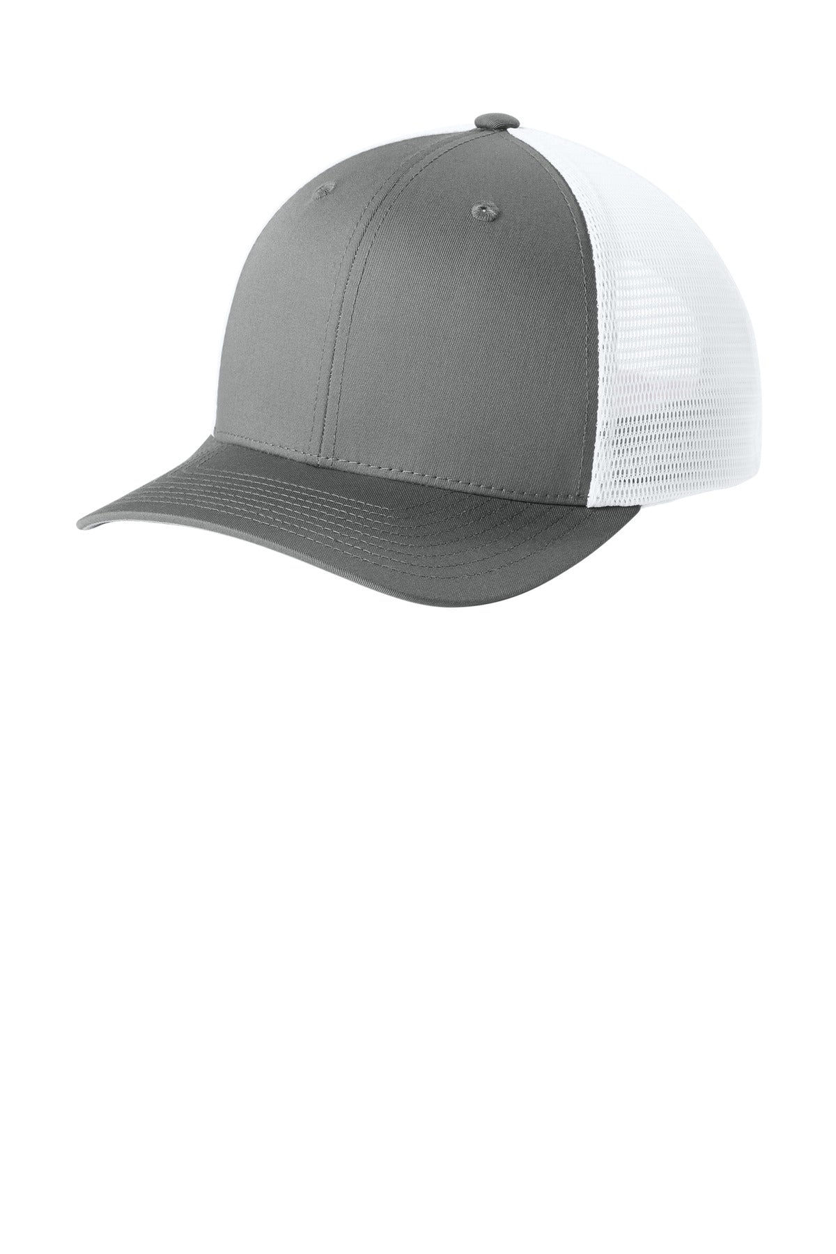 Custom Embroidery or DTF Print - Sport-Tek ® Stretch-Tek Snapback Trucker Cap STC74