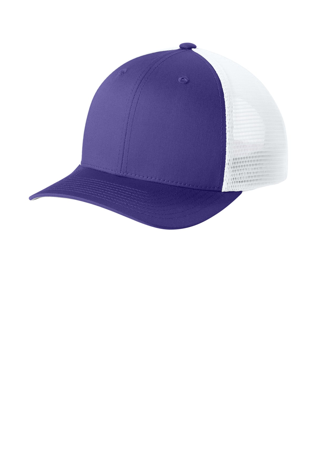 Custom Embroidery or DTF Print - Sport-Tek ® Stretch-Tek Snapback Trucker Cap STC74