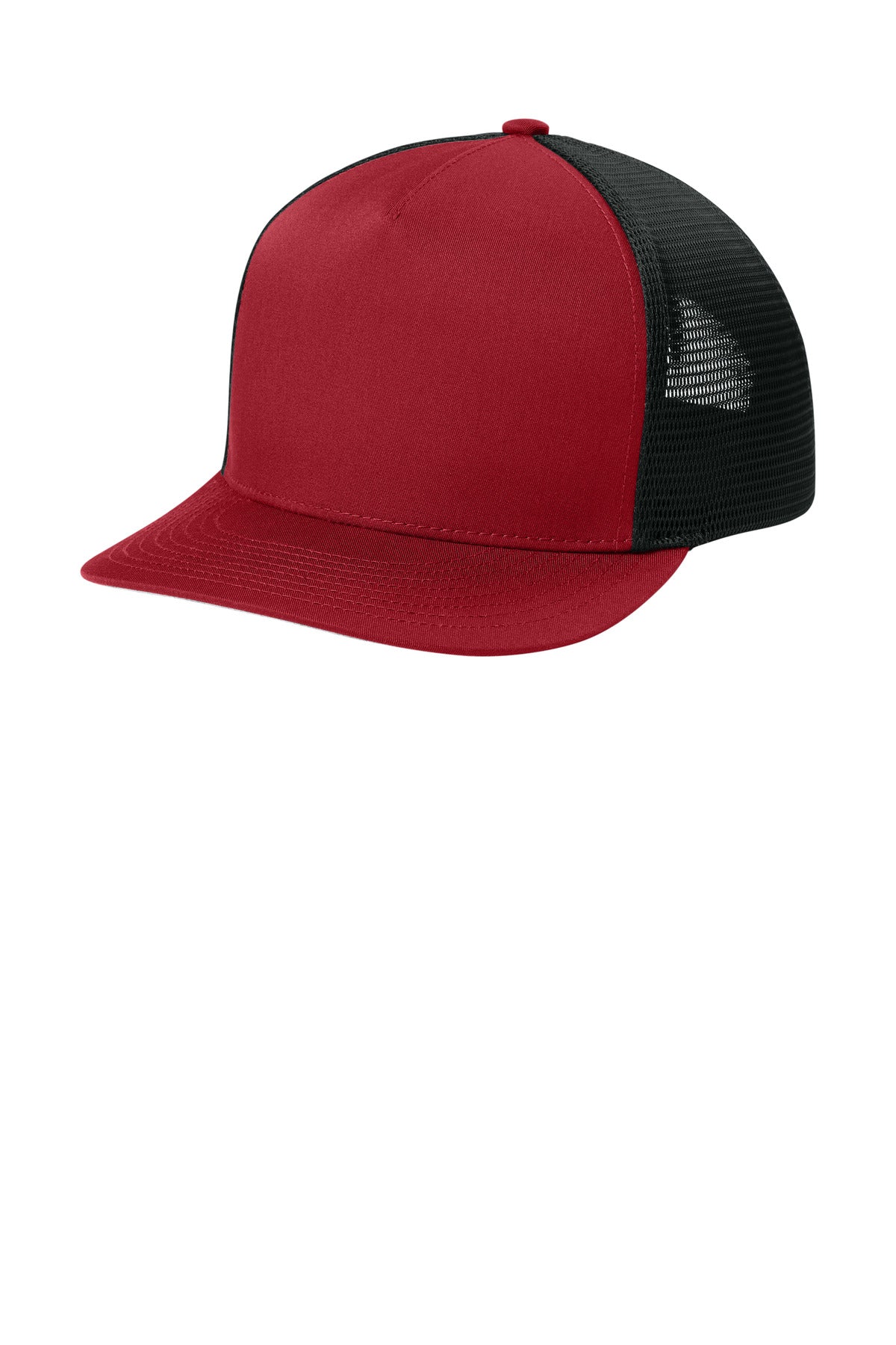 Custom Embroidery or DTF Print - Sport-Tek ® Stretch-Tek 5-Panel Trucker Cap STC75