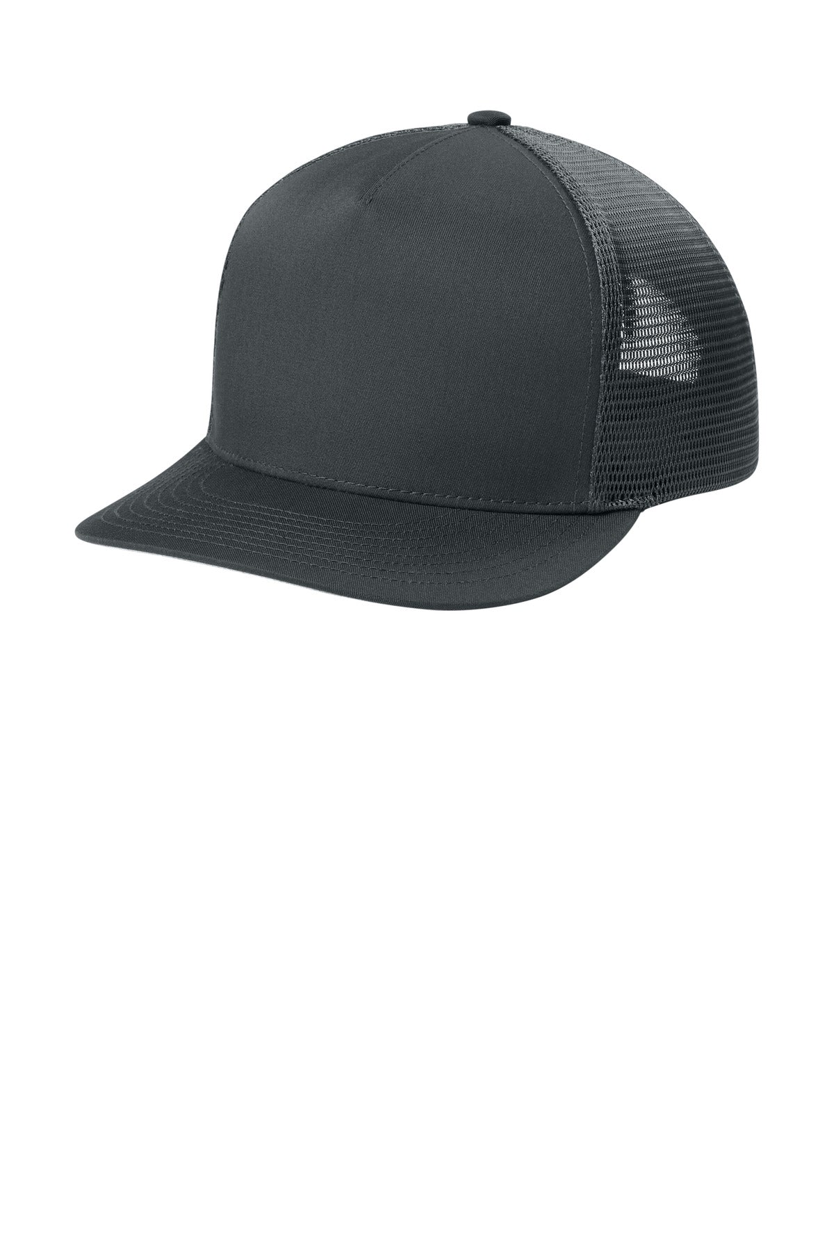 Custom Embroidery or DTF Print - Sport-Tek ® Stretch-Tek 5-Panel Trucker Cap STC75
