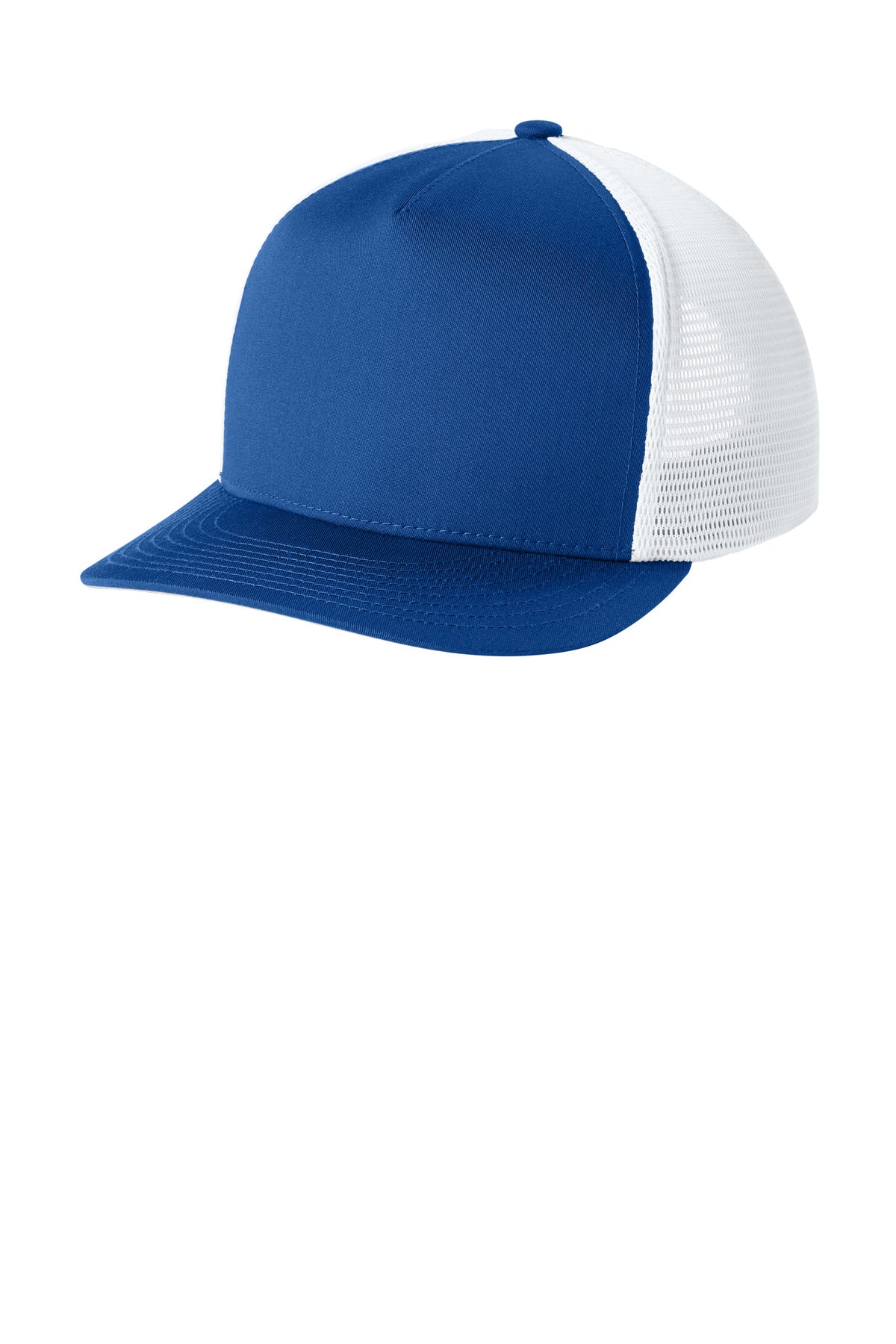 Custom Embroidery or DTF Print - Sport-Tek ® Stretch-Tek 5-Panel Trucker Cap STC75