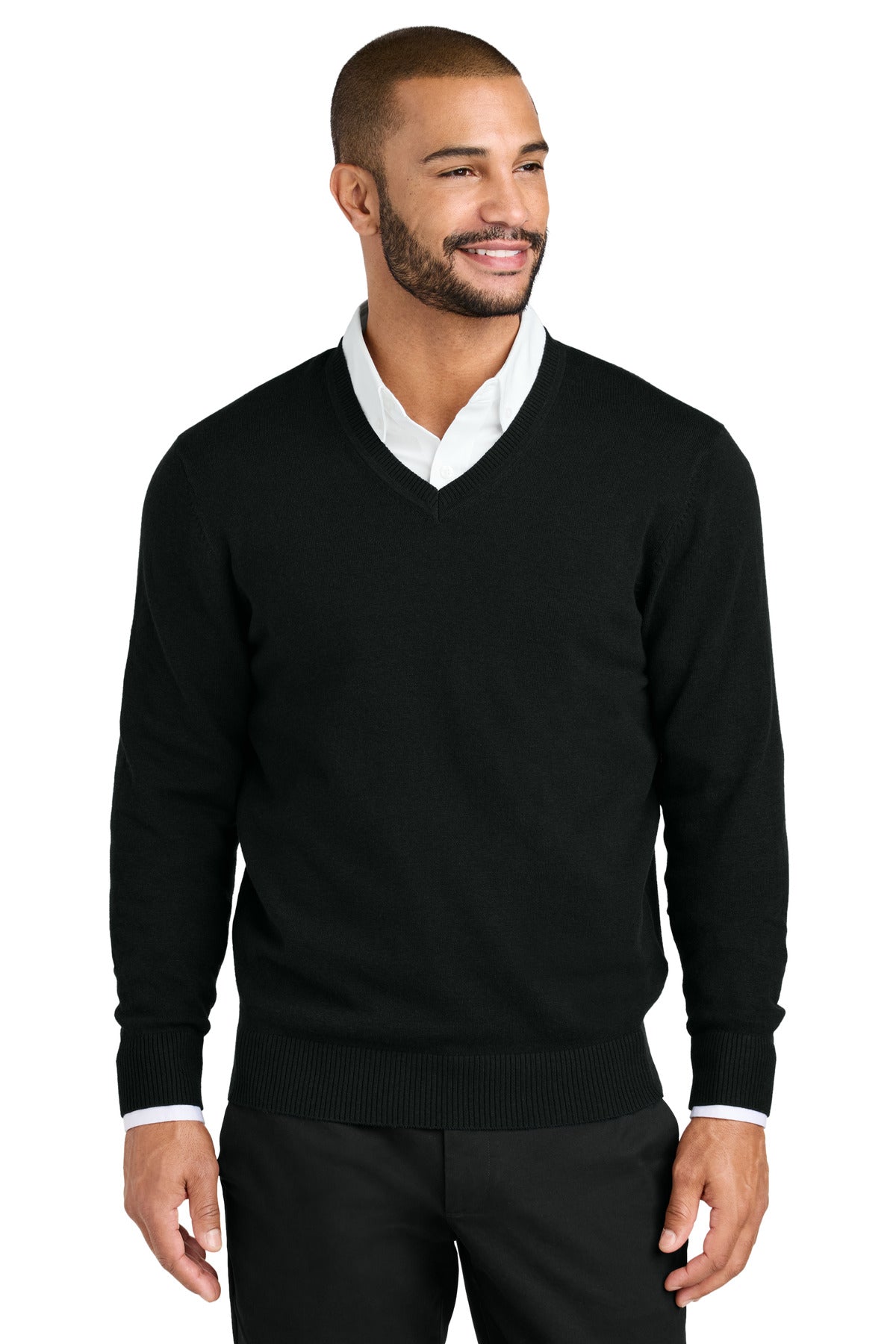 Custom Embroidery or DTF Print - Port Authority ® Easy Care V-Neck Sweater SW2850