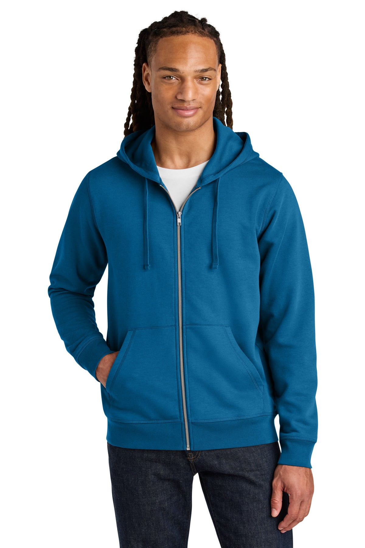 Custom Embroidery or DTF Print - Stanley/Stella ® Unisex Mixer Full-Zip Hooded Sweatshirt SXU011