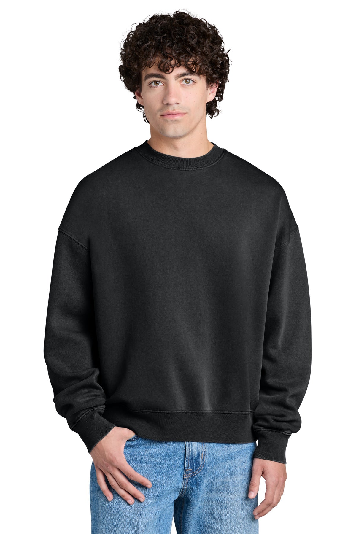 Custom Embroidery or DTF Print - Stanley/Stella ® Unisex Easer Vintage Crewneck Sweatshirt SXU043