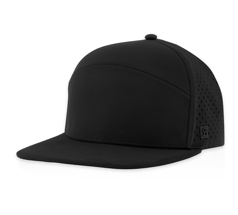 ◆BLACKBLOND◆ Vivid Revolution Double Visor Cap Black Custom Embroidered - Billest - Gresham Hat