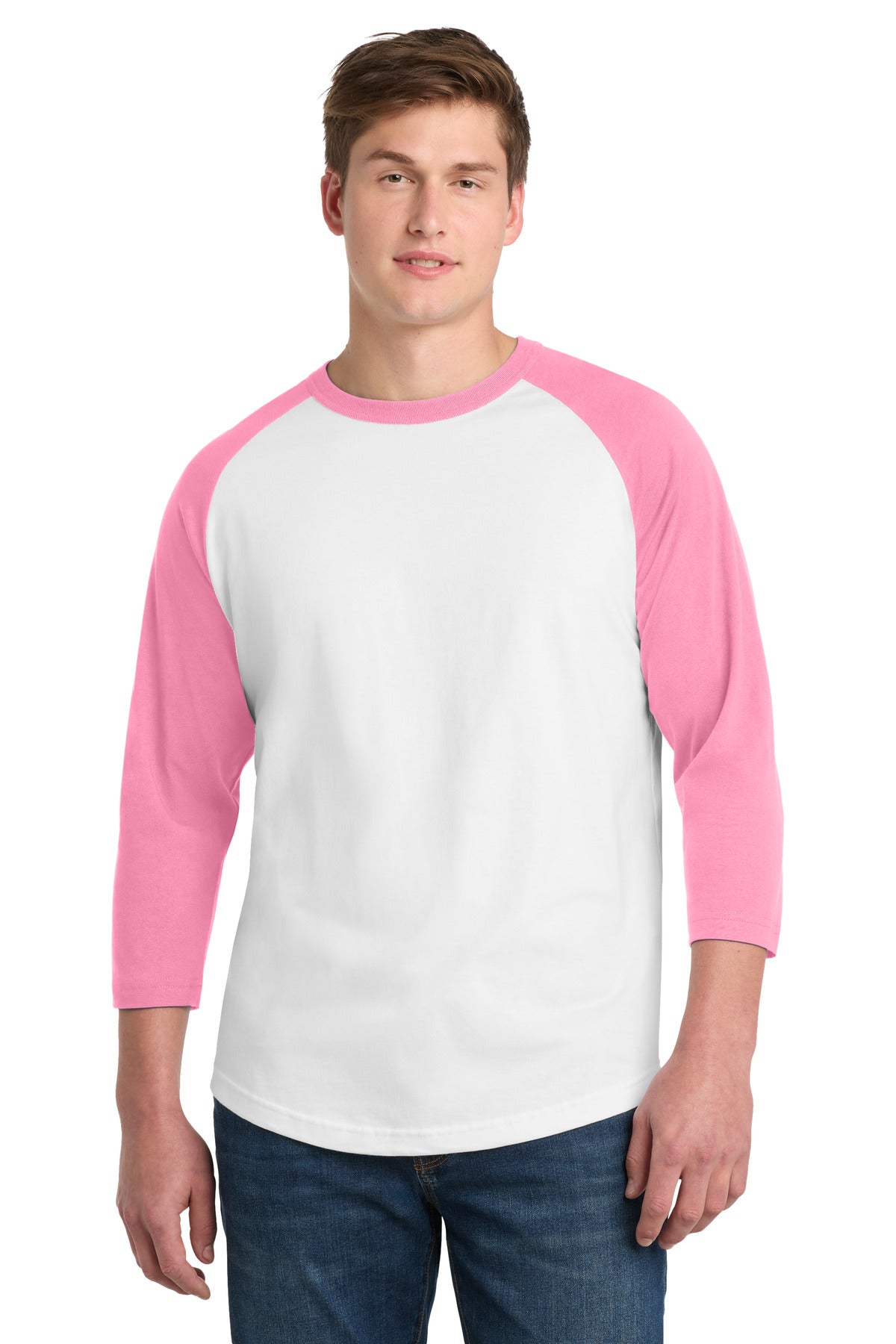 Custom Embroidery or DTF Print - Sport-Tek ® Colorblock Raglan Jersey. T200