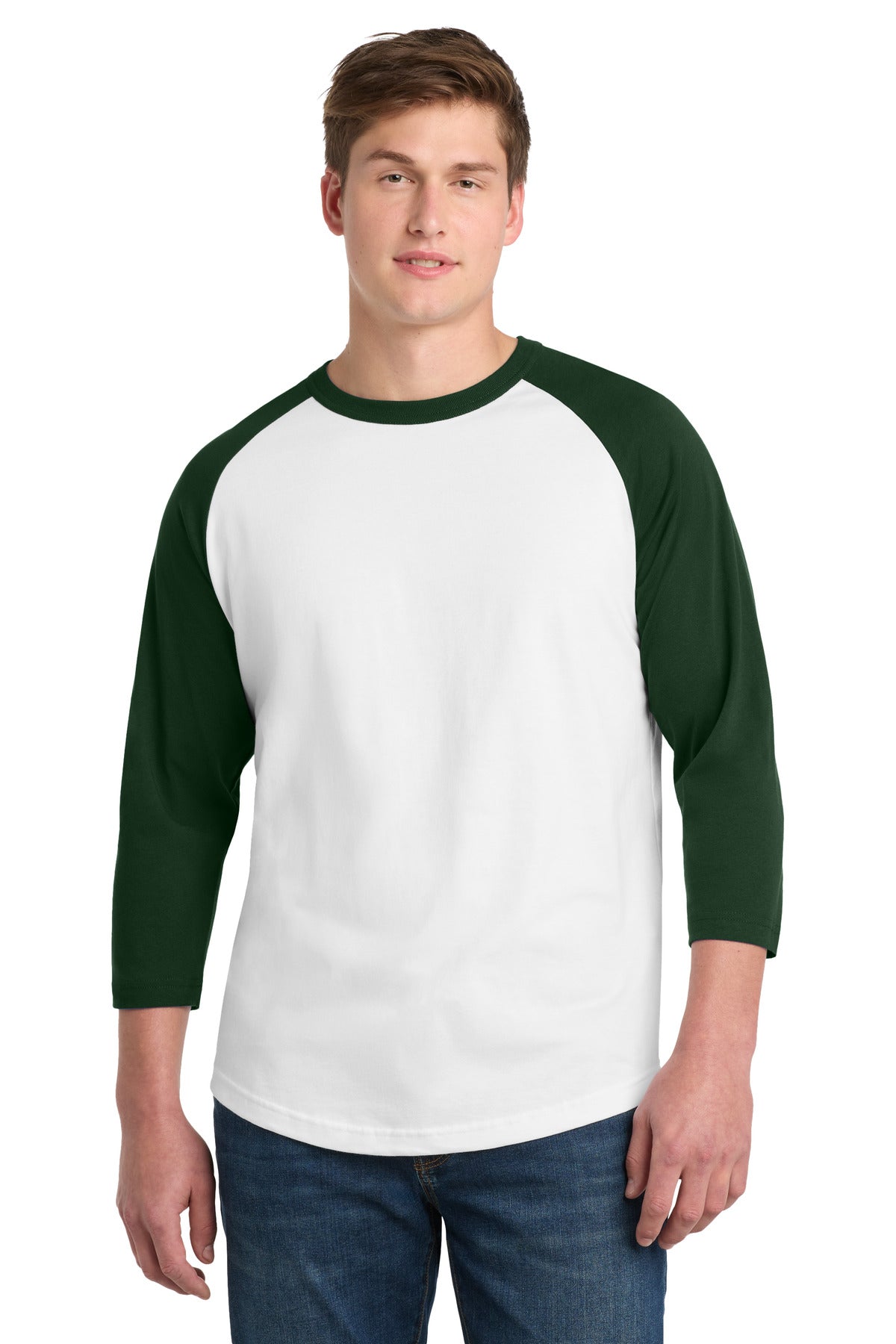 Custom Embroidery or DTF Print - Sport-Tek ® Colorblock Raglan Jersey. T200