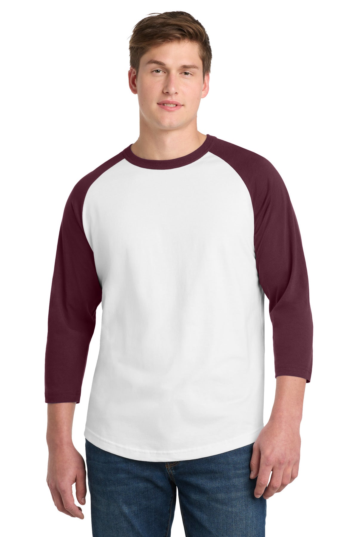 Custom Embroidery or DTF Print - Sport-Tek ® Colorblock Raglan Jersey. T200
