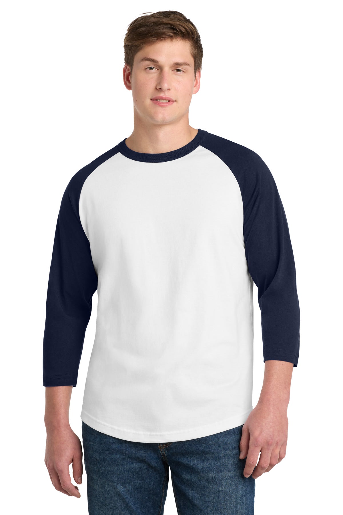 Custom Embroidery or DTF Print - Sport-Tek ® Colorblock Raglan Jersey. T200