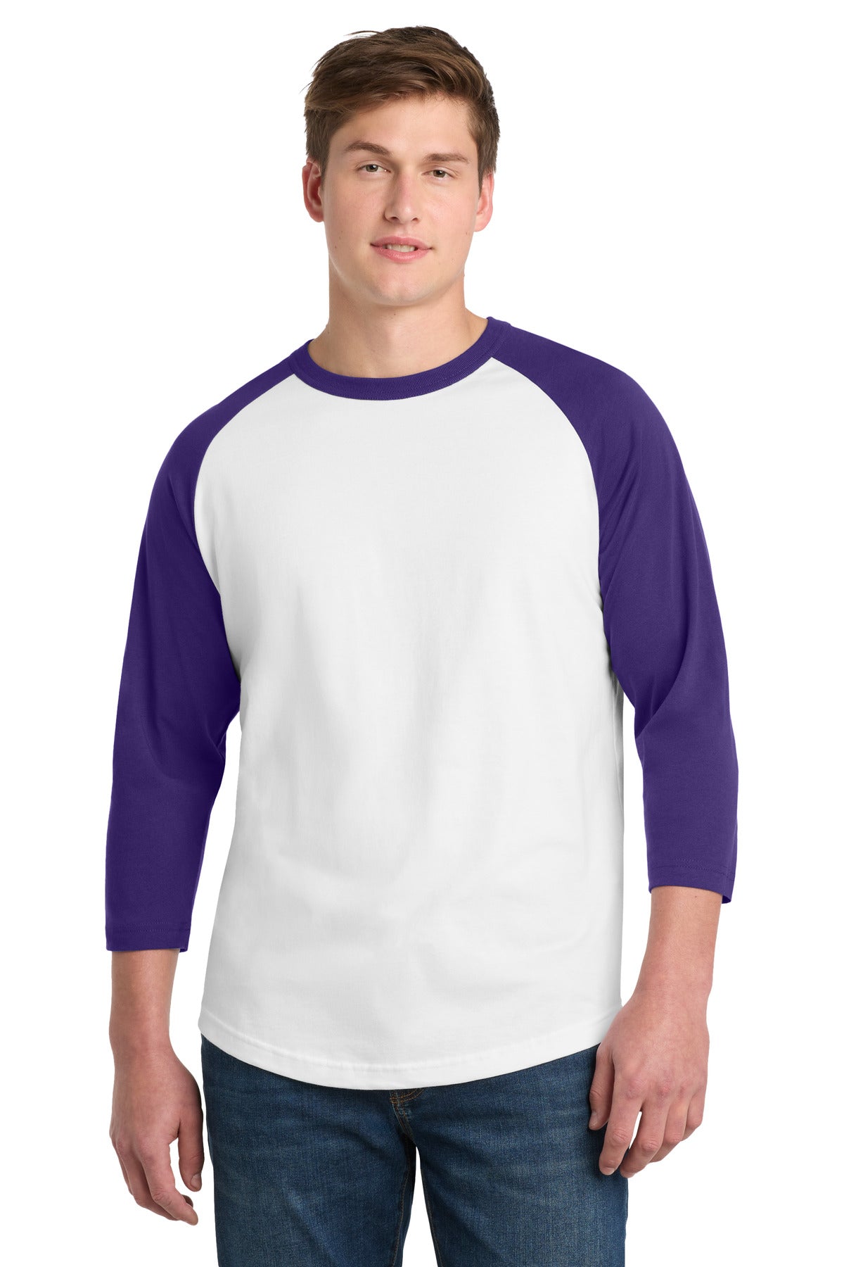 Custom Embroidery or DTF Print - Sport-Tek ® Colorblock Raglan Jersey. T200