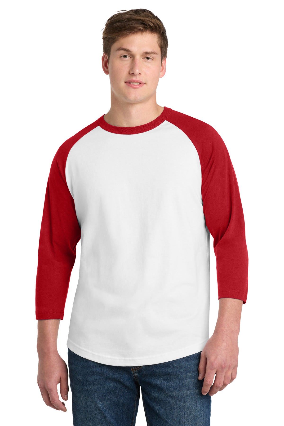 Custom Embroidery or DTF Print - Sport-Tek ® Colorblock Raglan Jersey. T200