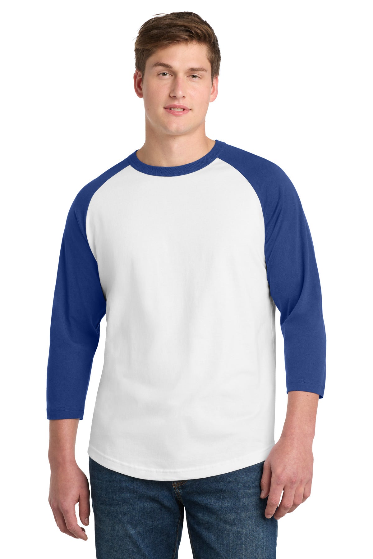 Custom Embroidery or DTF Print - Sport-Tek ® Colorblock Raglan Jersey. T200