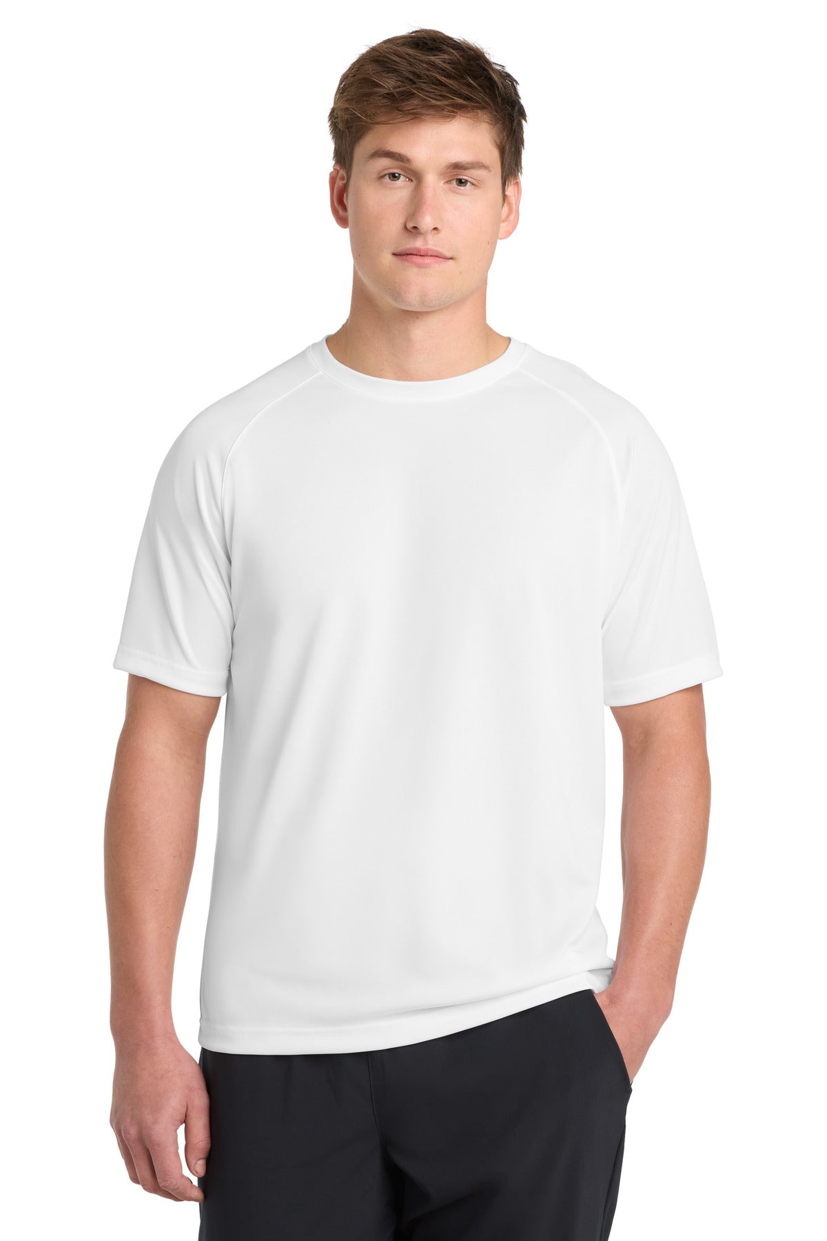 Custom Embroidery or DTF Print - Sport-Tek ® Dry Zone ® Short Sleeve Raglan T-Shirt. T473