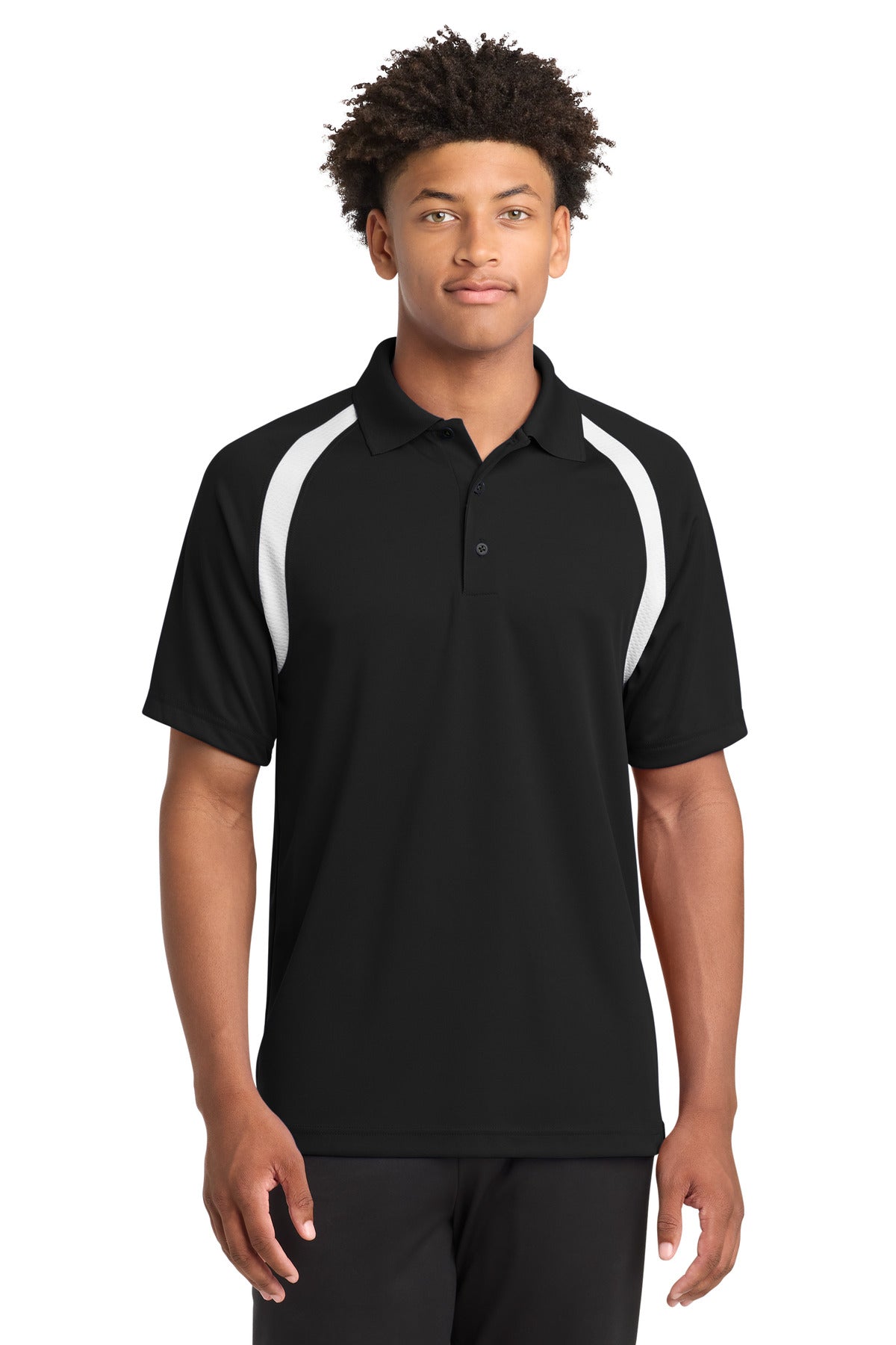 Custom Embroidery or DTF Print - Sport-Tek ® Dry Zone ® Colorblock Raglan Polo. T476