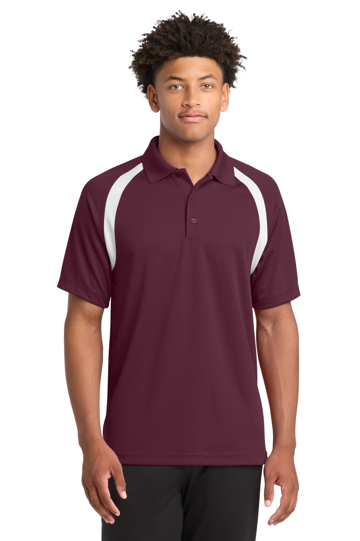 Custom Embroidery or DTF Print - Sport-Tek ® Dry Zone ® Colorblock Raglan Polo. T476