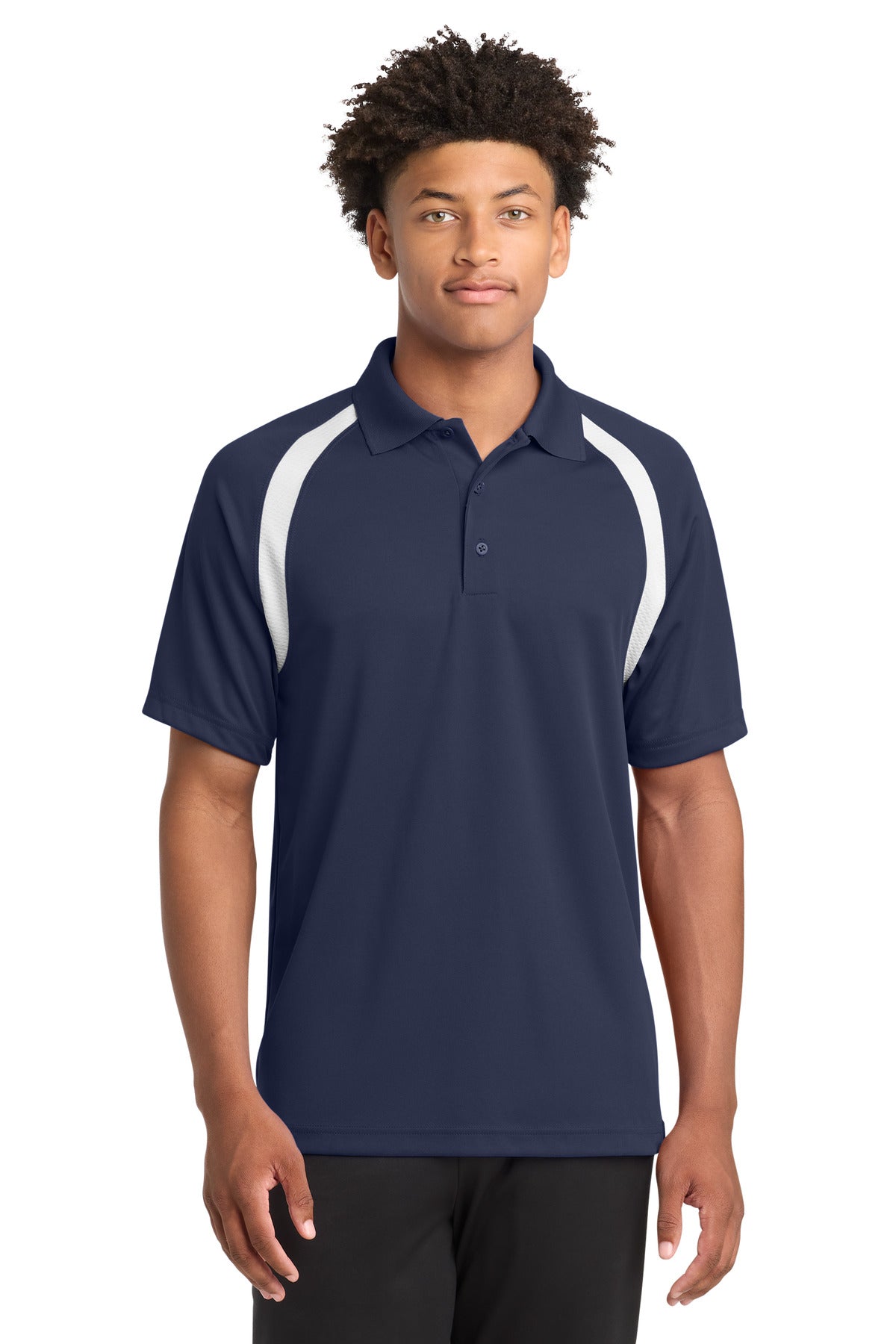 Custom Embroidery or DTF Print - Sport-Tek ® Dry Zone ® Colorblock Raglan Polo. T476