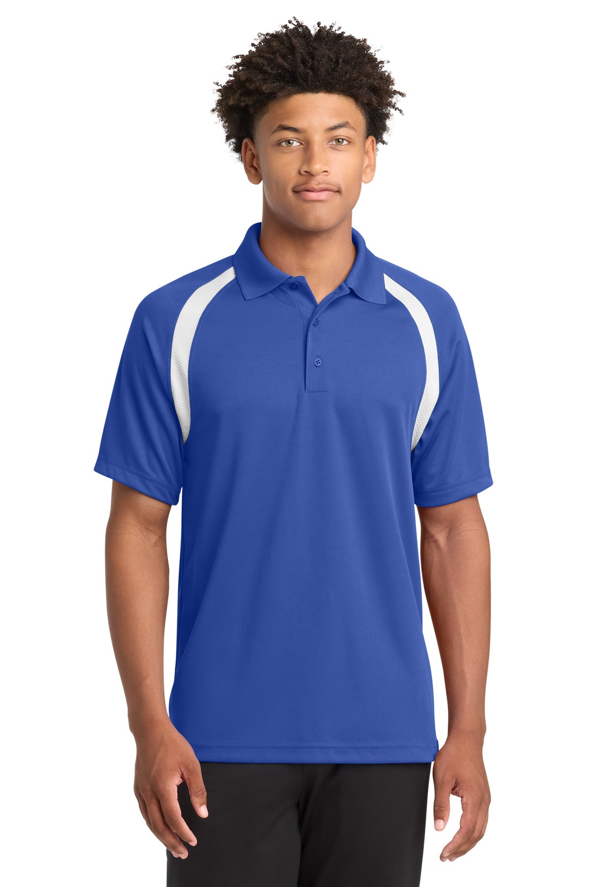 Custom Embroidery or DTF Print - Sport-Tek ® Dry Zone ® Colorblock Raglan Polo. T476