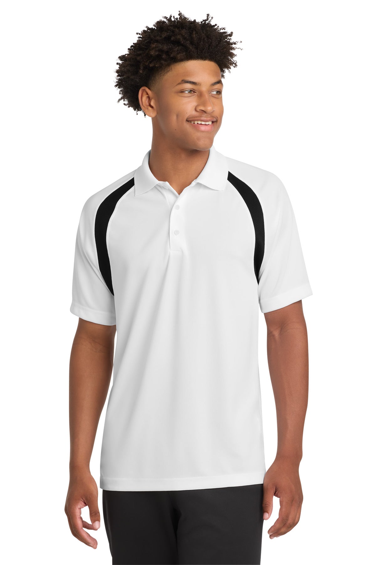 Custom Embroidery or DTF Print - Sport-Tek ® Dry Zone ® Colorblock Raglan Polo. T476