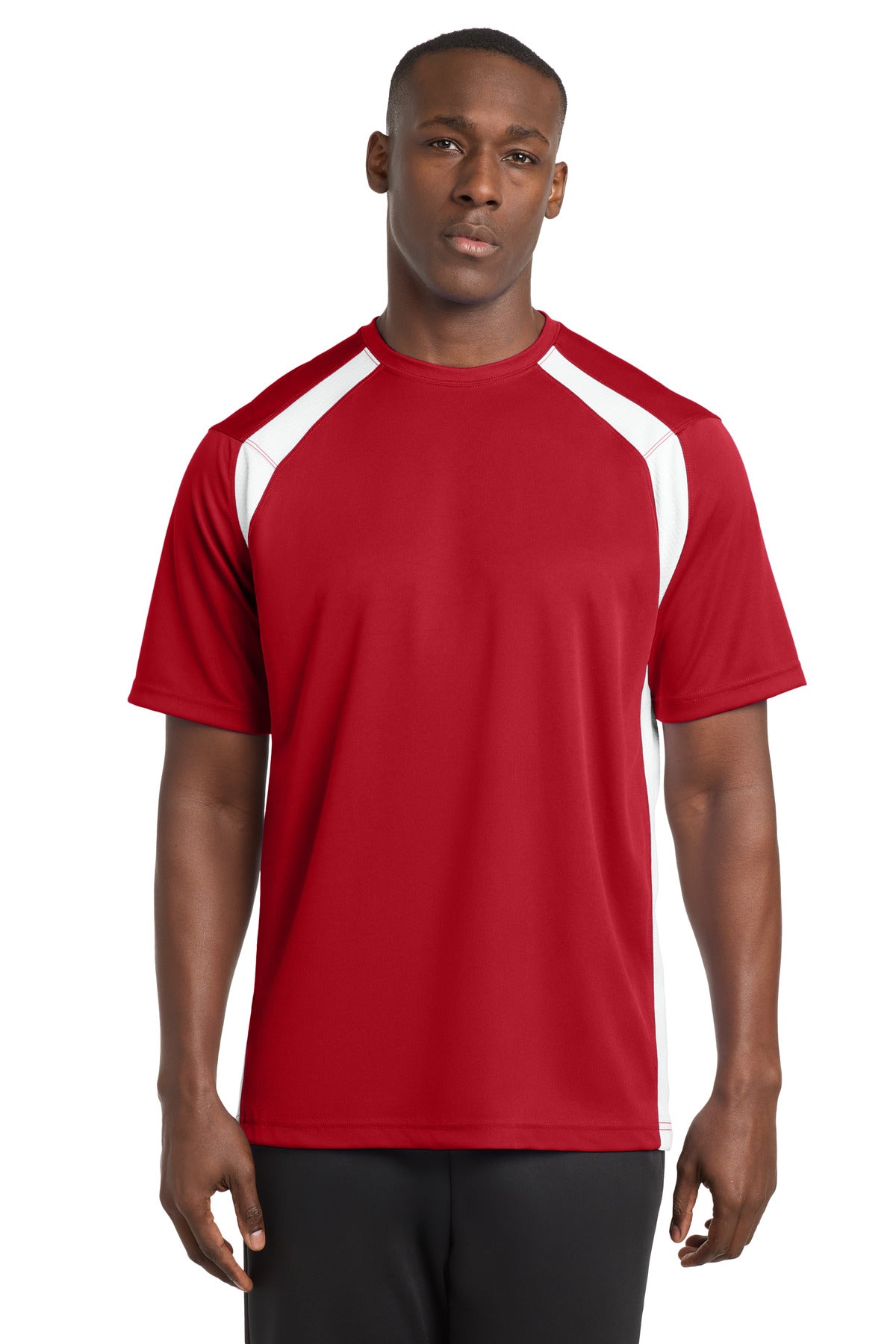 Custom Embroidery or DTF Print - Sport-Tek ® Dry Zone ® Colorblock Crew. T478