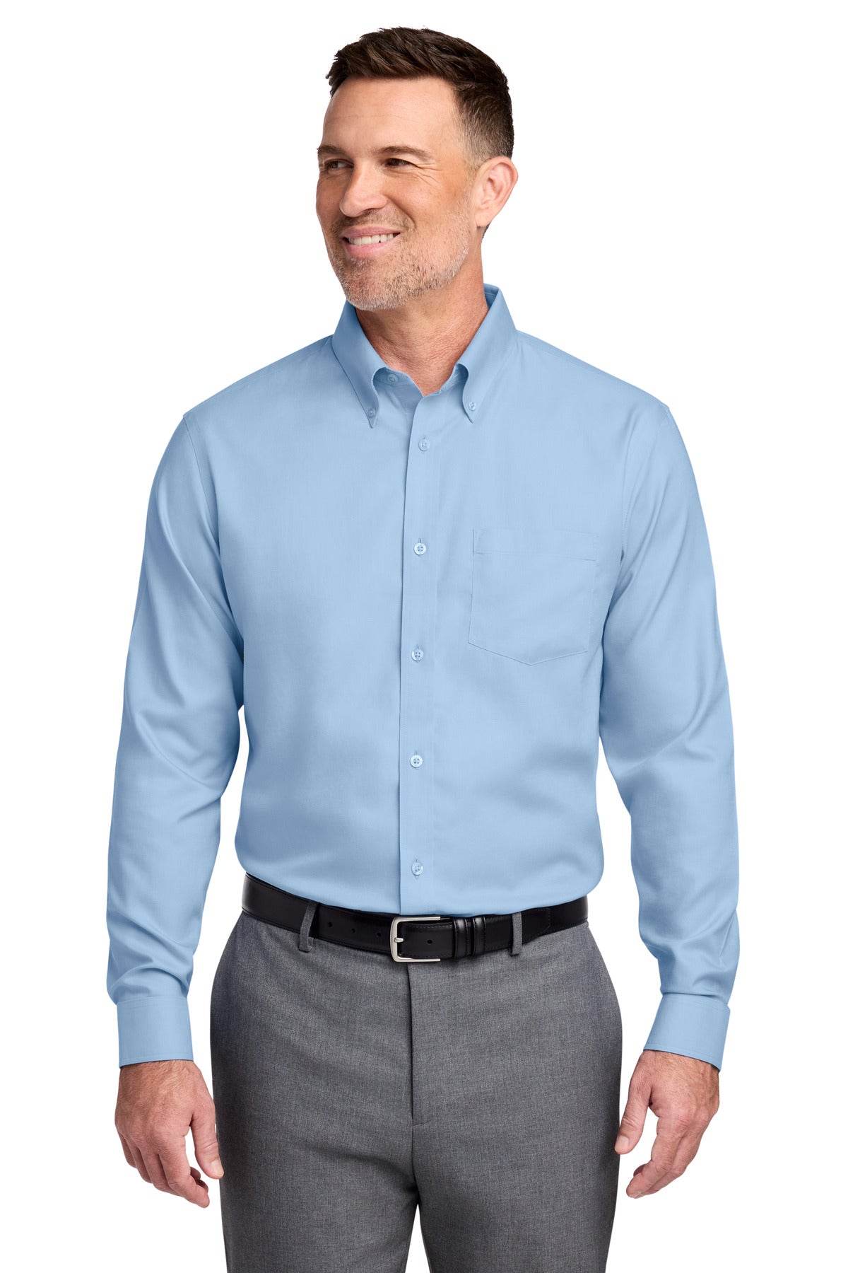 Custom Embroidery or DTF Print - Brooks Brothers ® Tall Wrinkle-Free Stretch Nailhead Shirt TBB18002