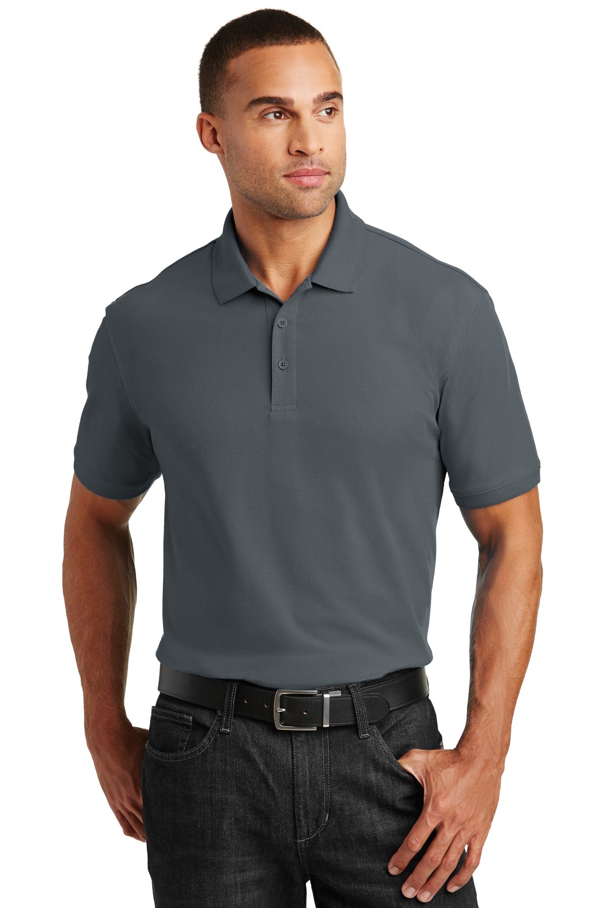 Custom Embroidered - Port Authority© Tall Core Classic Pique Polo. TLK100