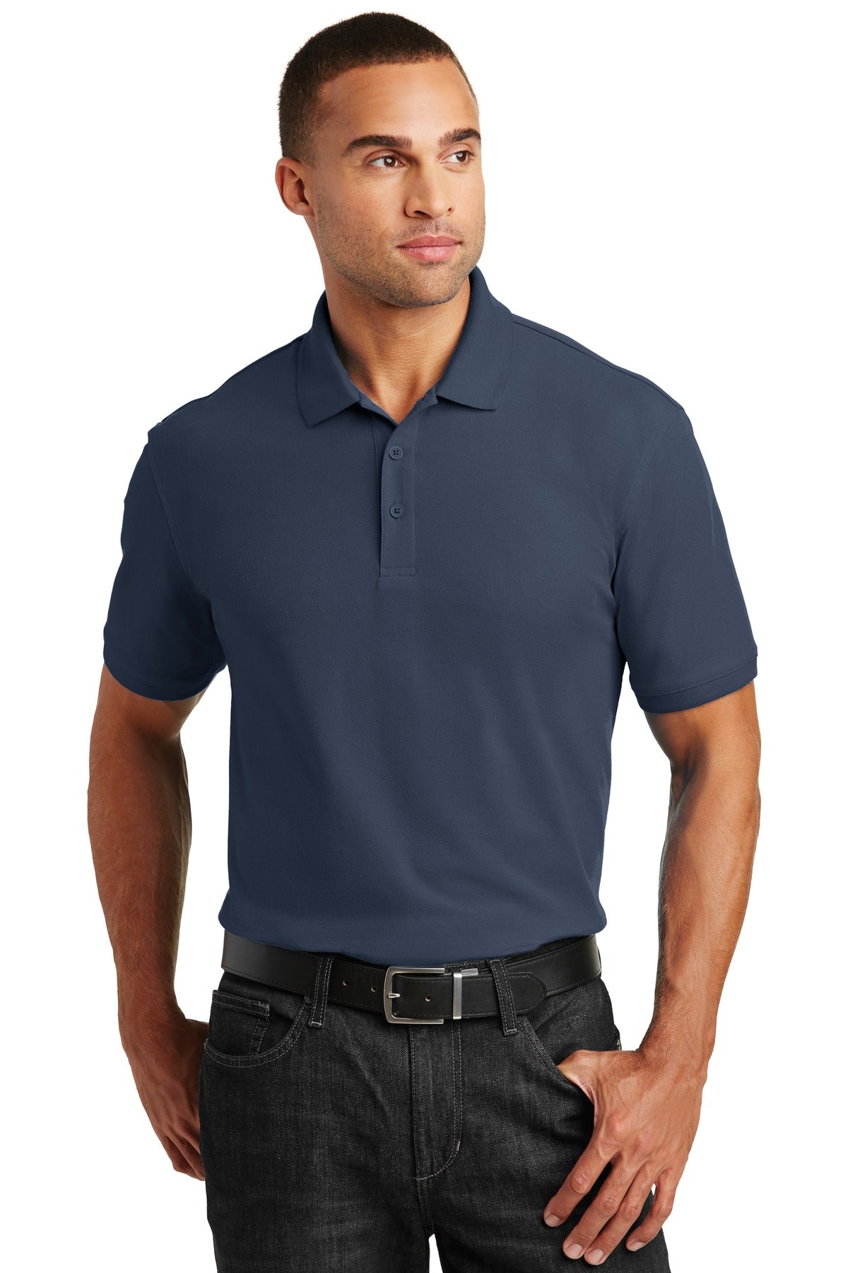 Custom Embroidered - Port Authority© Tall Core Classic Pique Polo. TLK100