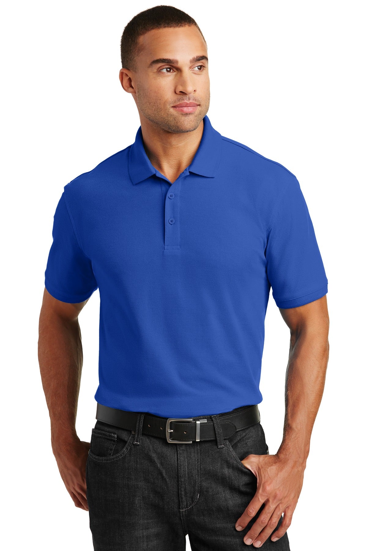 Custom Embroidered - Port Authority© Tall Core Classic Pique Polo. TLK100